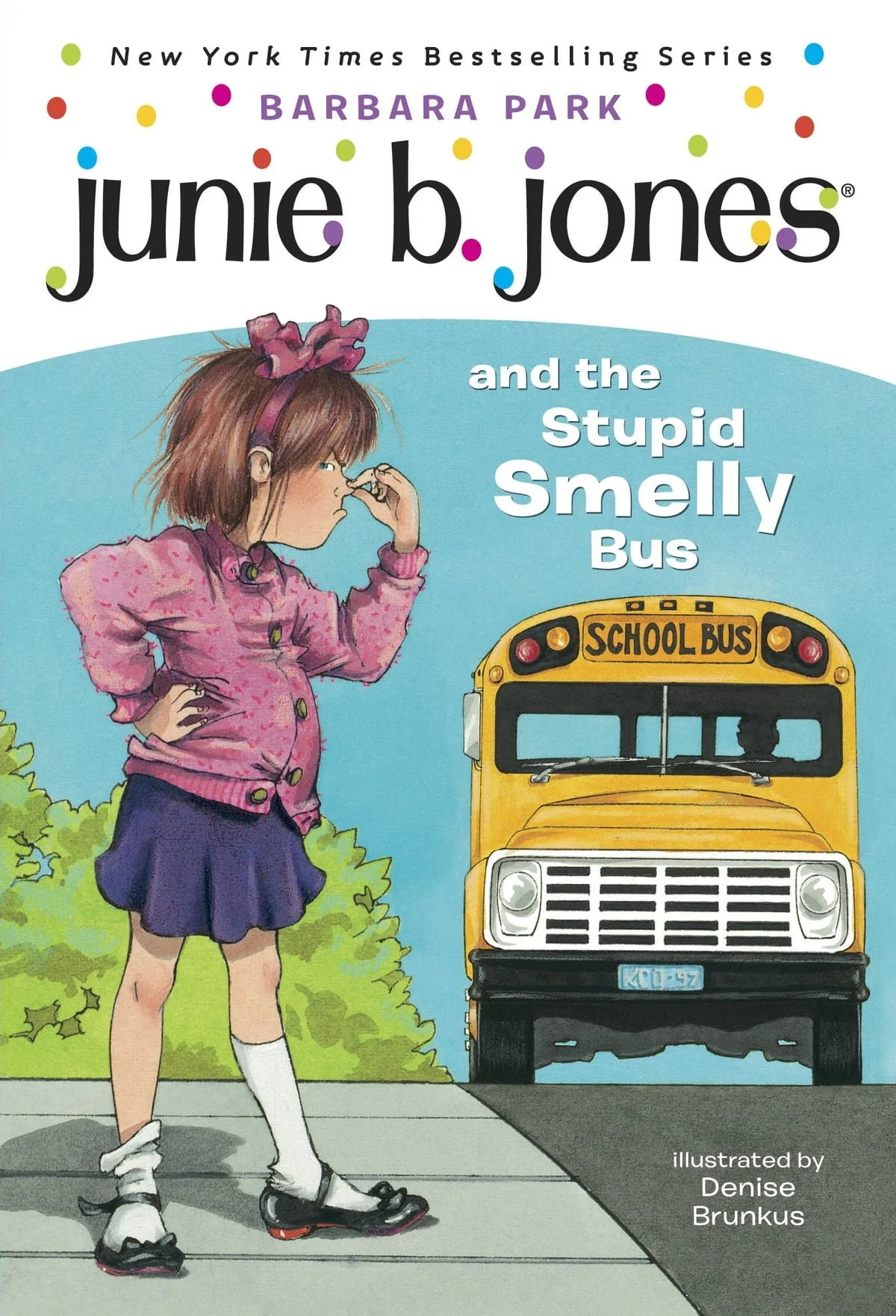 Book cover for Junie B Jones and the Stupid Smelly Bus