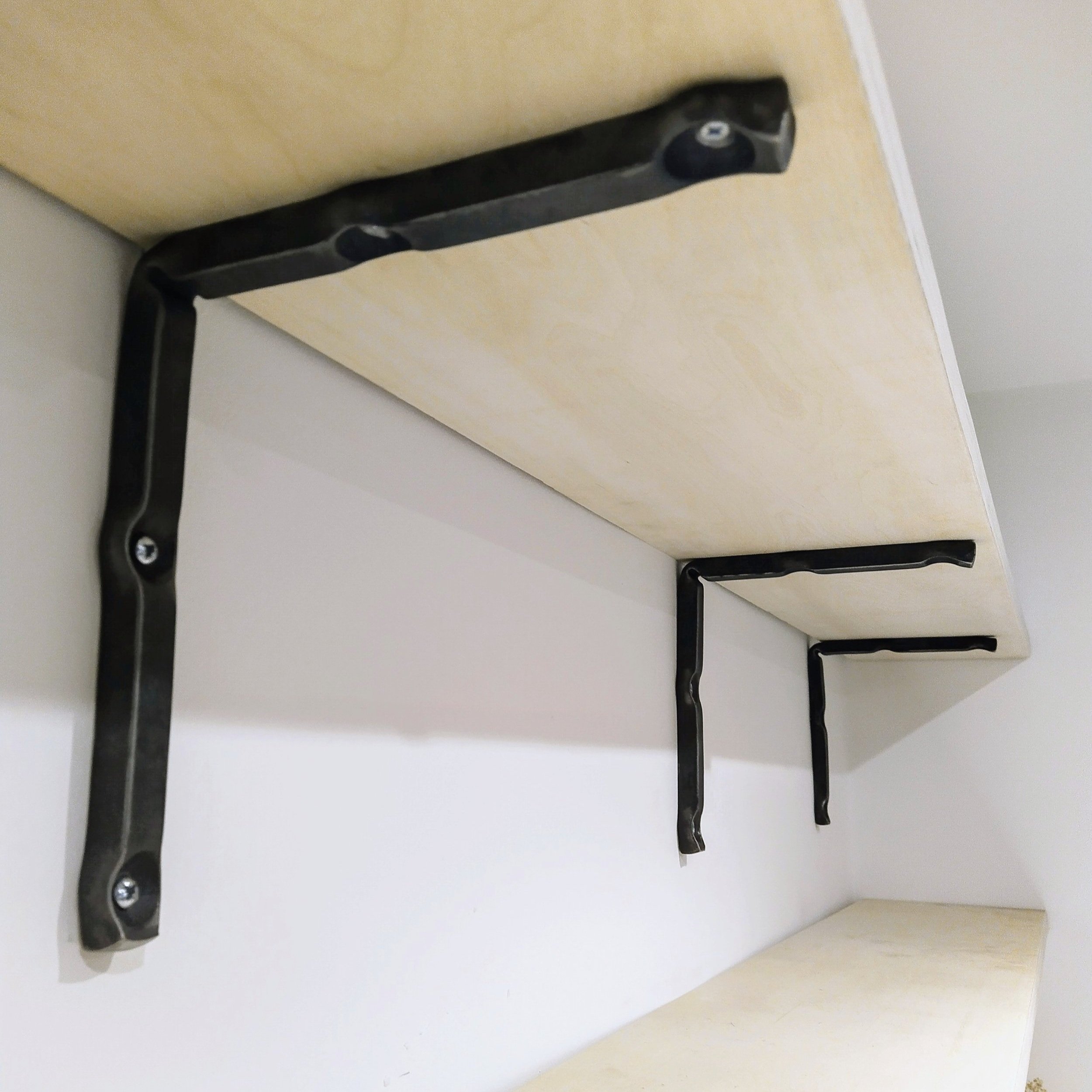 AD Designs hand forged bespoke shelf brackets