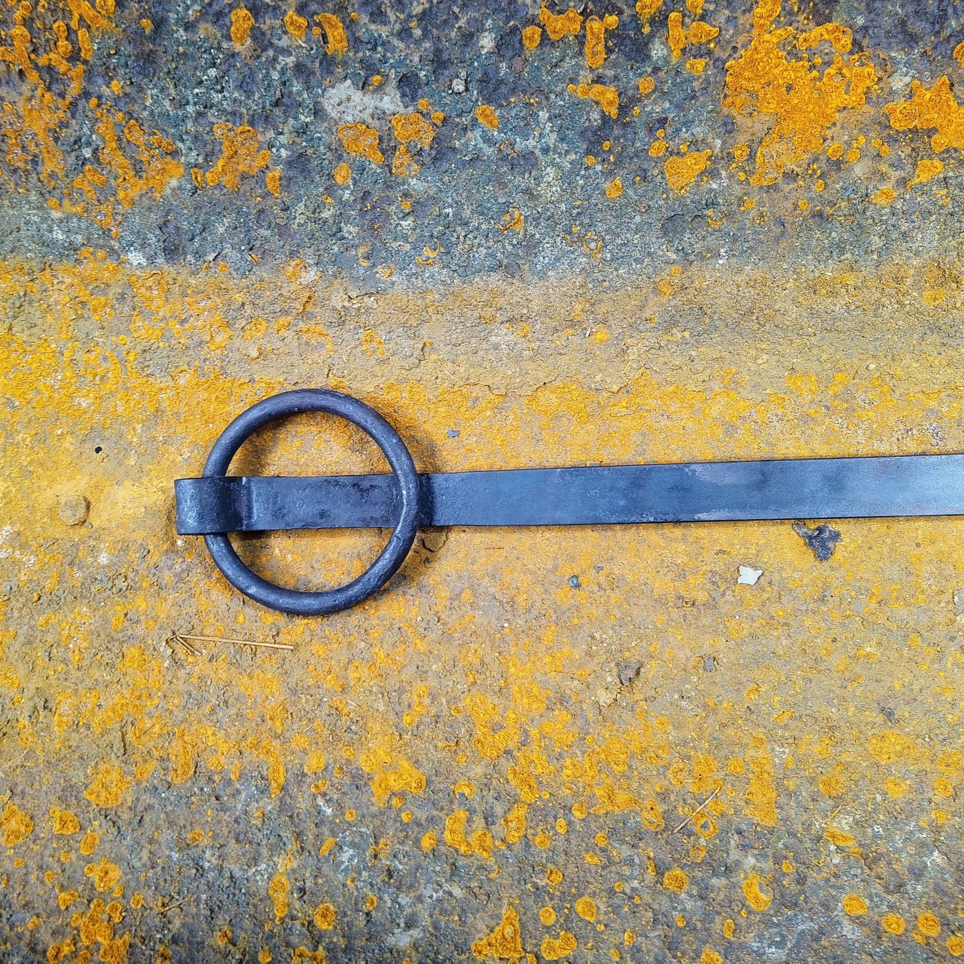 AD Designs hand forged bespoke ring pull traditionally fire welded
