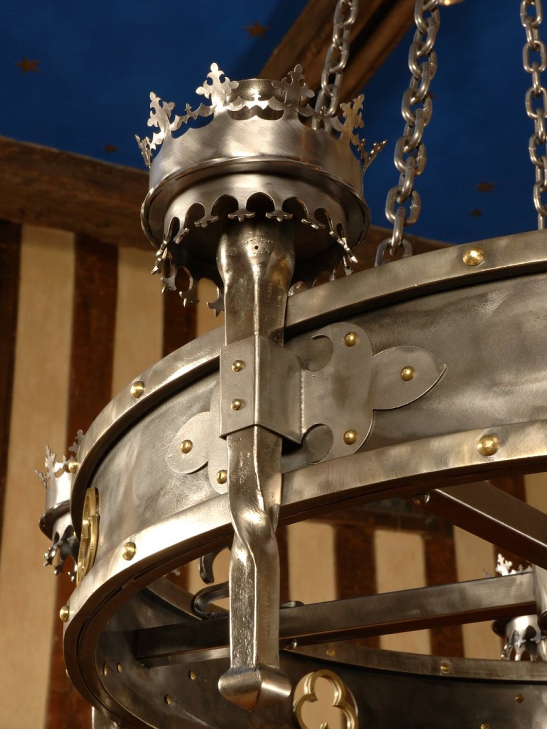 gothic chandelier details