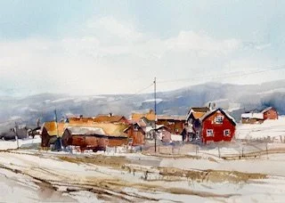 Akvarellkurs på Kungshaga hotell i Orsa 13-15 nov.