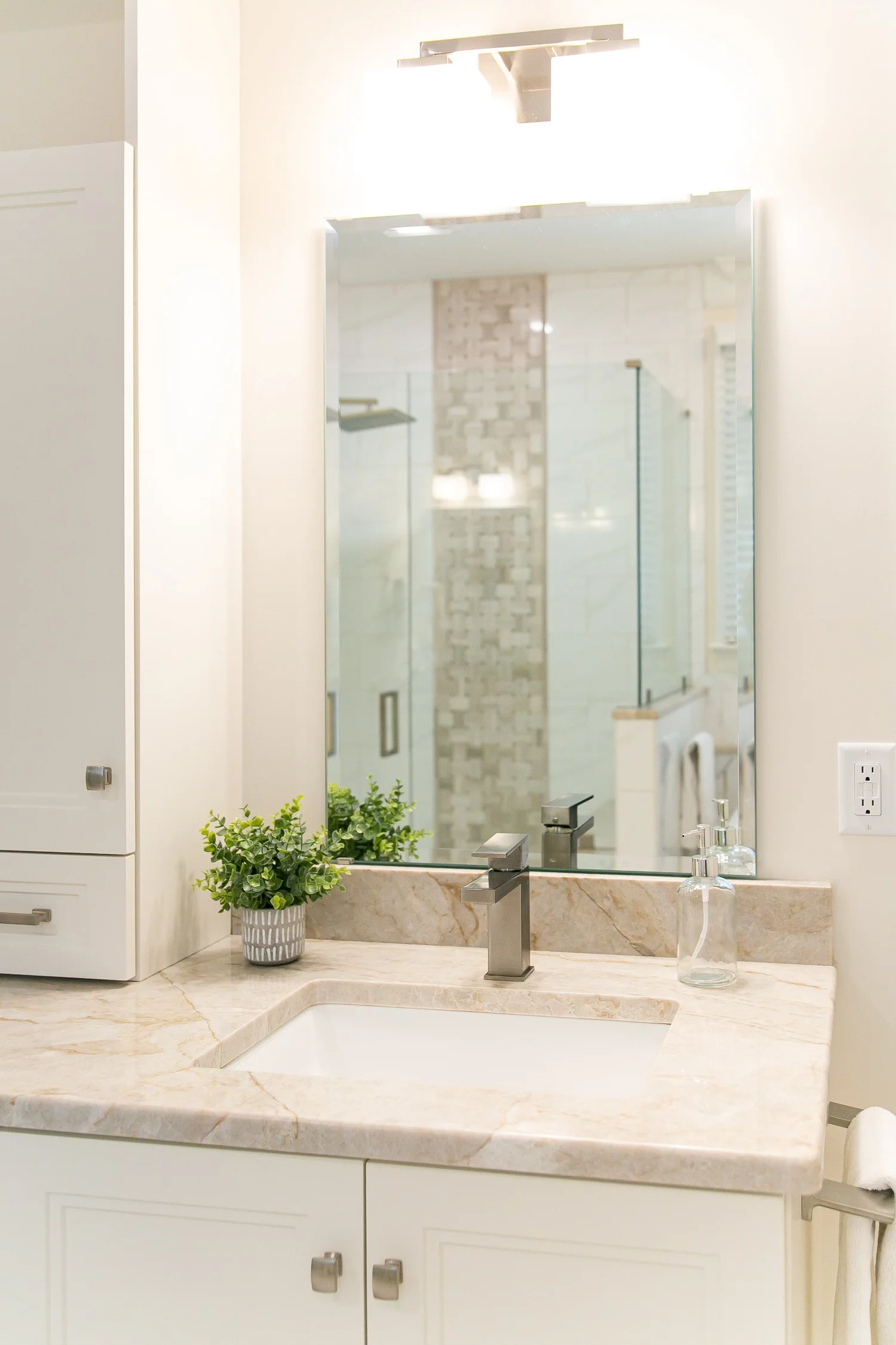Fords Colony Williamsburg Virginia bathroom remodeling project completed by VanFleet Homes, photo 23