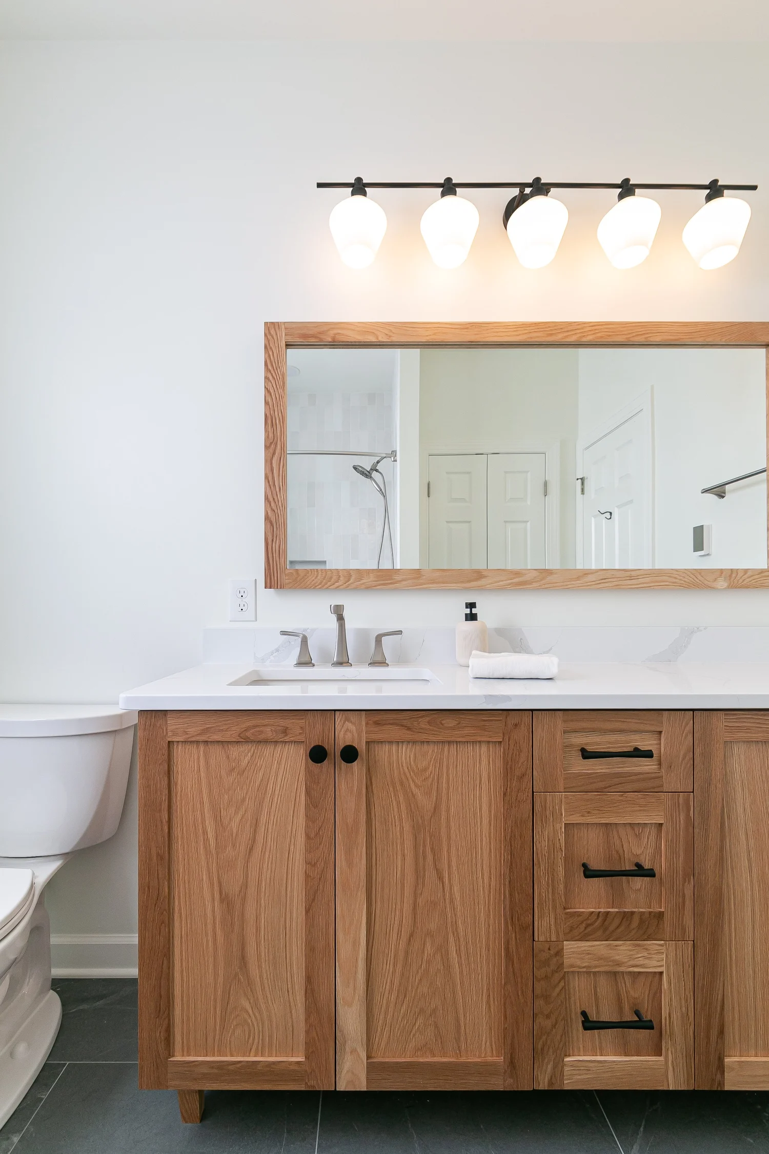 Holly Grove Williamsburg Virginia bathroom remodeling project completed by VanFleet Homes, photo 11
