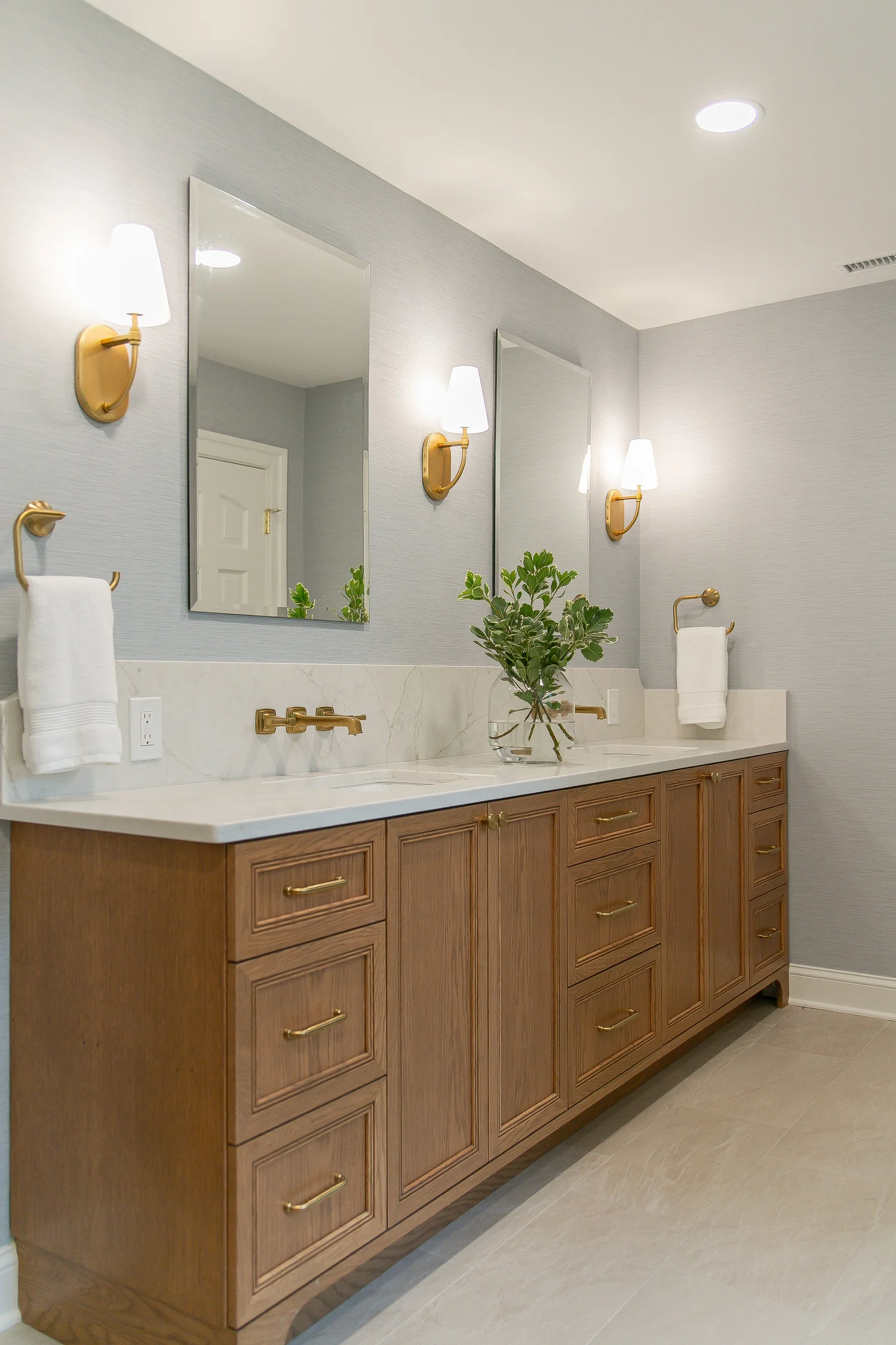 Fords Colony Williamsburg Virginia bathroom remodeling project completed by VanFleet Homes, photo 53