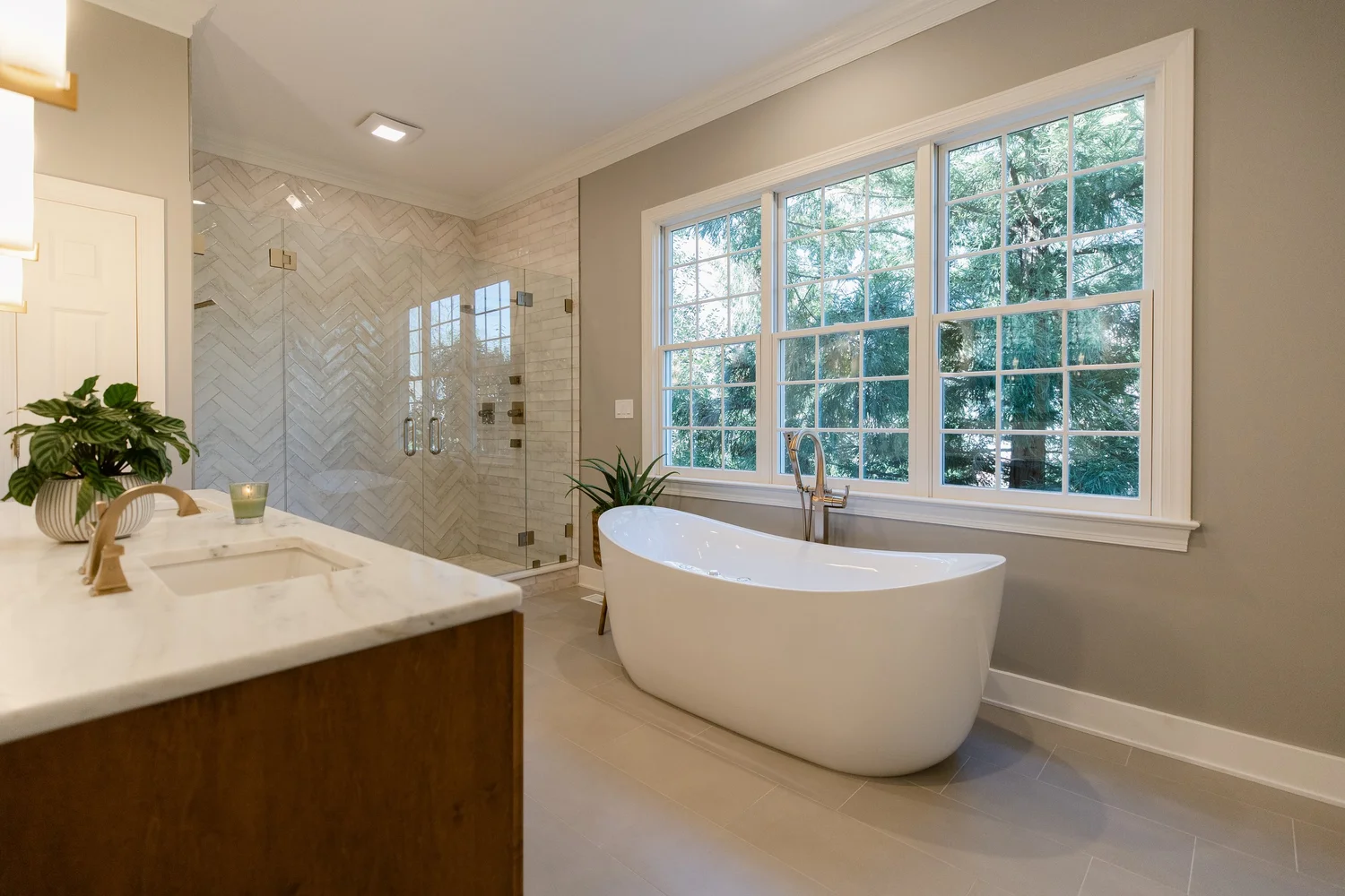 Fords Colony Williamsburg Virginia bathroom remodeling project completed by VanFleet Homes, photo 1