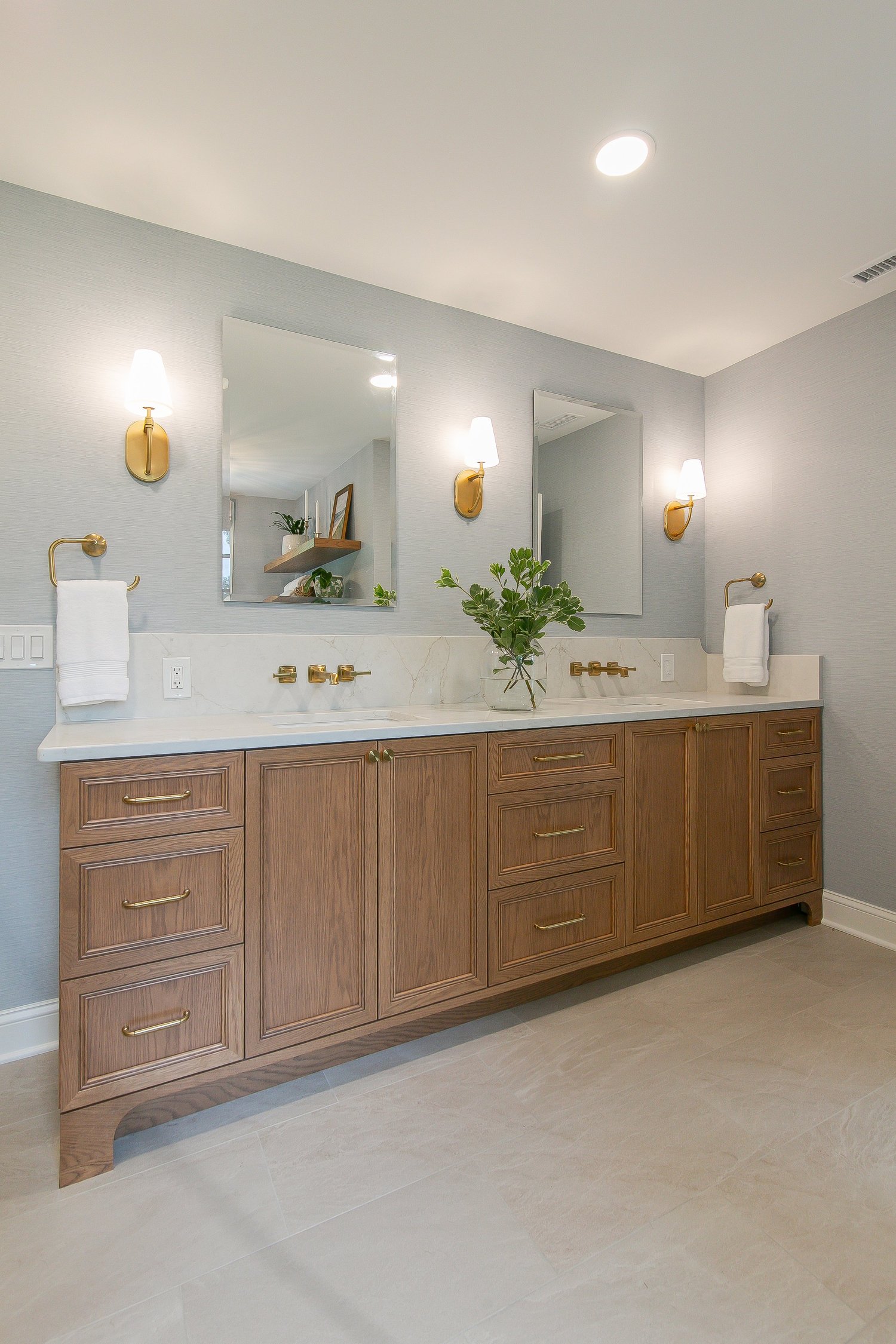 Fords Colony Williamsburg Virginia bathroom remodeling project completed by VanFleet Homes, photo 16