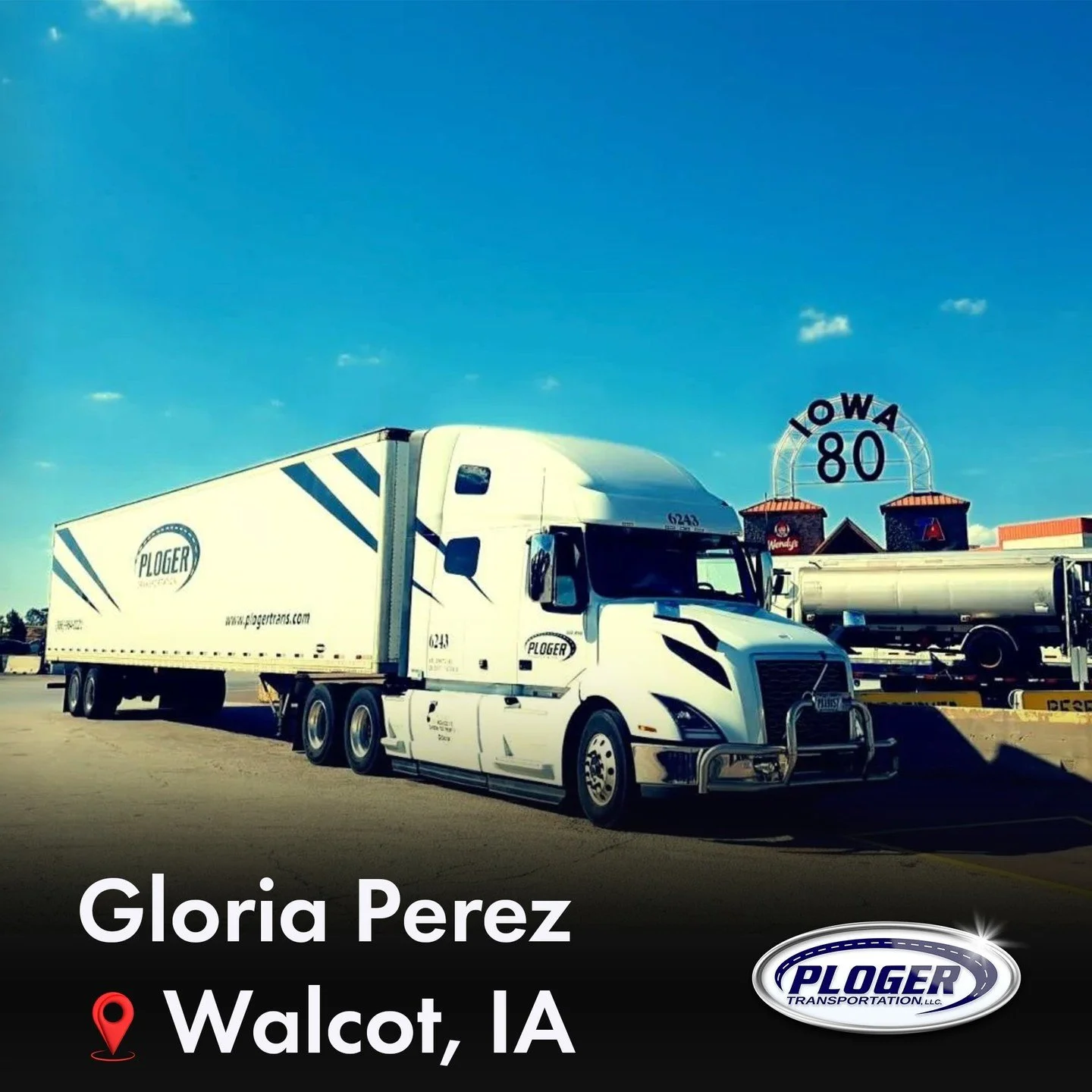🚛 On the Road to Utah! 🏔️

Ploger driver Gloria Perez is crushing miles on her way to a big delivery in Utah! But every superstar trucker needs a proper rest stop, and she knows just the place.

Big shoutout to Gloria for pulling into the one and o