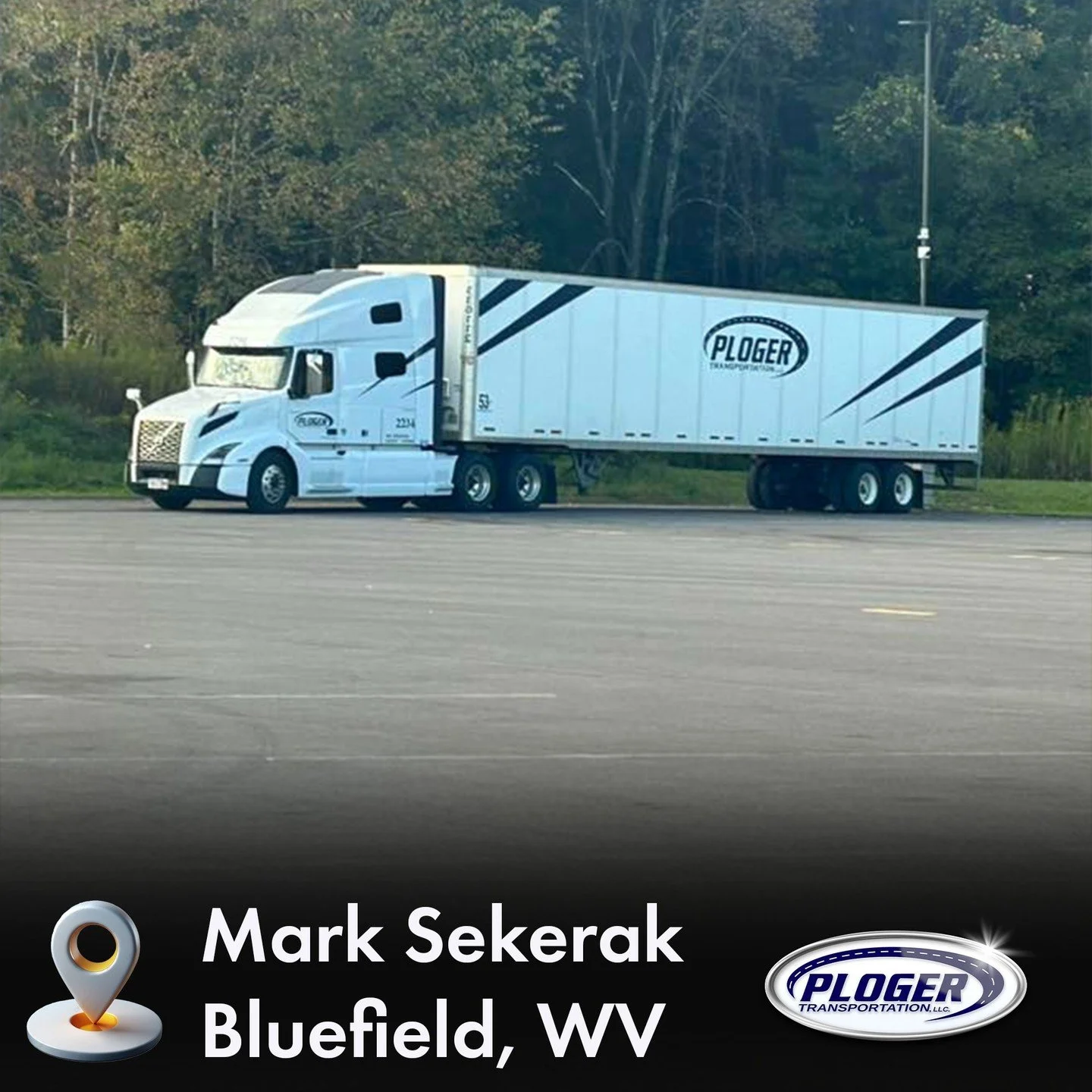 🚚 Big shout-out to Ploger driver Mark Sekerak as he stops for his break in beautiful Bluefield, West Virginia! 🏞️ Taking that much-needed rest to keep delivering the goods safely and efficiently!

Wishing everyone a fantastic and productive work we