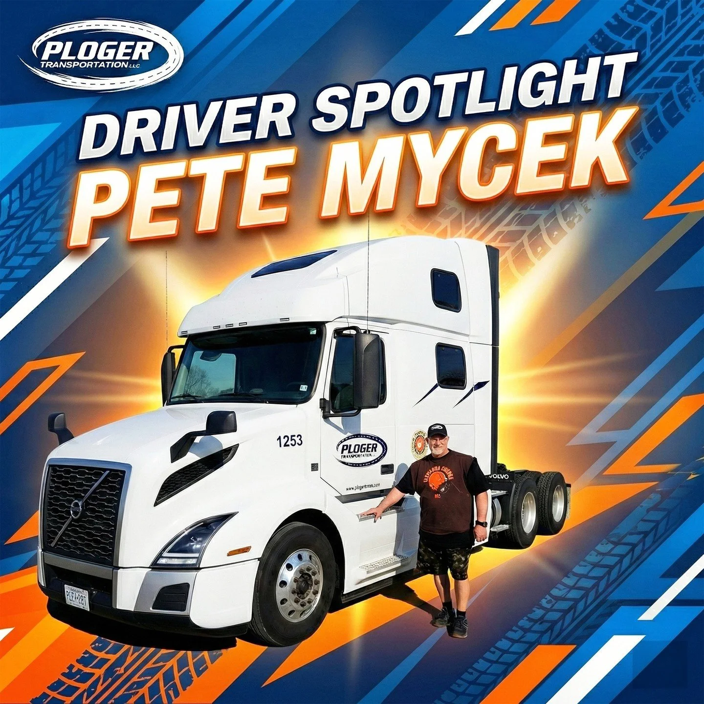 🌟 𝐃𝐑𝐈𝐕𝐄𝐑 𝐒𝐏𝐎𝐓𝐋𝐈𝐆𝐇𝐓: 𝐏𝐄𝐓𝐄 𝐌𝐘𝐂𝐄𝐊 🌟

We want to take a moment to give a huge shout-out to Pete Mycek! 📢🚛

Pete is a true professional when it comes to life on the road. He is an absolute master at optimizing his time and know