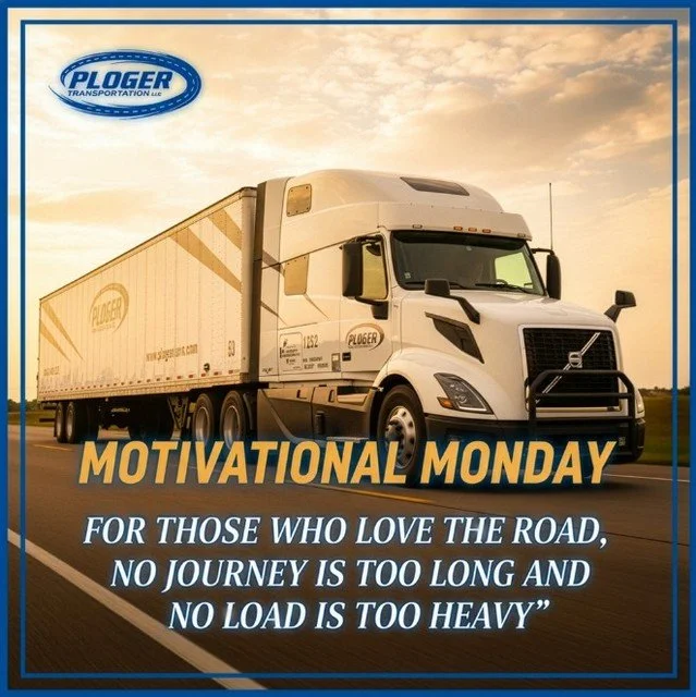 🚛 𝐅𝐮𝐞𝐥 𝐘𝐨𝐮𝐫 𝐌𝐨𝐧𝐝𝐚𝐲, 𝐃𝐫𝐢𝐯𝐞 𝐘𝐨𝐮𝐫 𝐏𝐚𝐬𝐬𝐢𝐨𝐧! 🛣️

Happy Monday, Ploger Team! It&rsquo;s a brand-new week to conquer the open road and keep America moving. We know the early starts and long miles aren't always easy, but your 