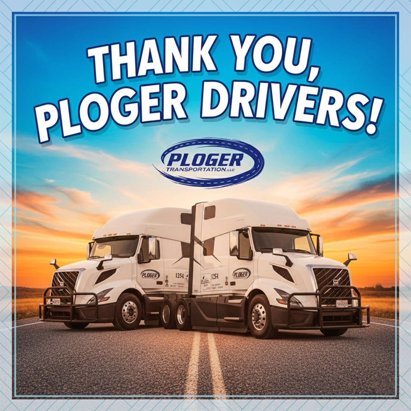 🏆 𝐓𝐇𝐄 𝐁𝐀𝐂𝐊𝐁𝐎𝐍𝐄 𝐎𝐅 𝐓𝐇𝐄 𝐑𝐎𝐀𝐃: 𝐓𝐇𝐀𝐍𝐊 𝐘𝐎𝐔, 𝐃𝐑𝐈𝐕𝐄𝐑𝐒! 🏆

Today we are taking a moment to give a massive shout-out to the heartbeat of Ploger Transportation&mdash;our incredible drivers! 🚛💨 Whether you&rsquo;re hauling