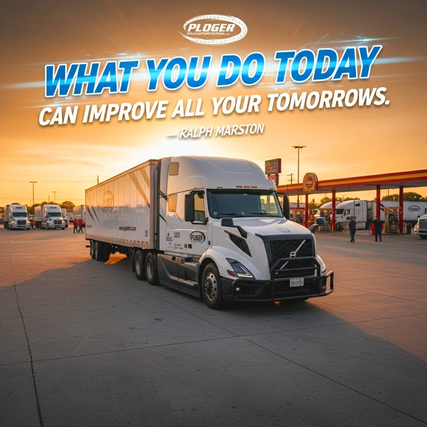 🚛 𝐌𝐨𝐧𝐝𝐚𝐲 𝐌𝐨𝐫𝐧𝐢𝐧𝐠 𝐅𝐮𝐞𝐥-𝐔𝐩!

Happy Monday, Ploger Team! 🏁

They say the windshield is a lot bigger than the rearview mirror for a reason: where you&rsquo;re headed is way more important than where you&rsquo;ve been. Whether you&rsq