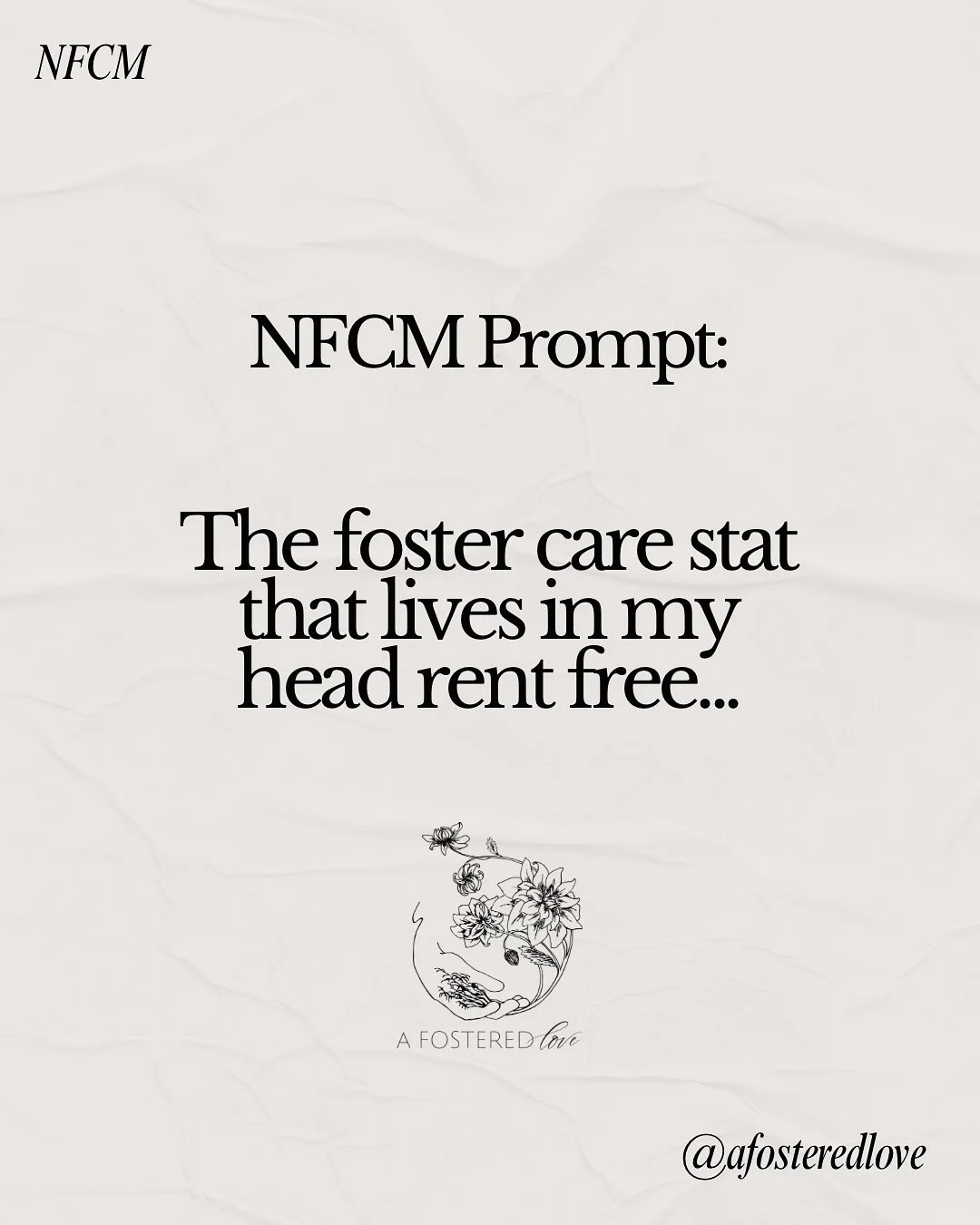&lt;1% of former foster youth have a masters degree or higher. 

To be a part of that 1% has always felt weighty. I was on a recent call with the director of an organization who met me from the Filled conference. She graciously shared how hearing my 