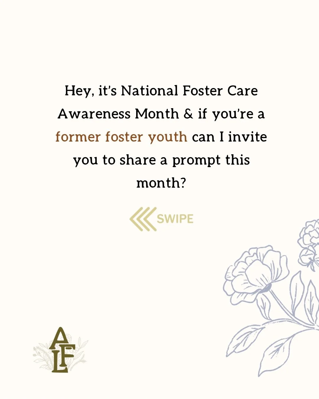 It&rsquo;s #nationalfostercaremonth There are so many voices and perspectives shared during this month and I&rsquo;d love to hear from former foster youth. For many of us foster care was a chapter in our lives. Healing can look different for everyone