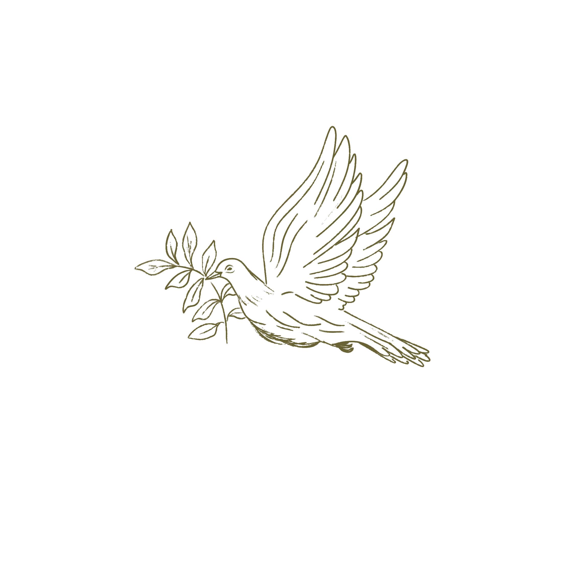 Geometric drawing of an outline square with sections divided by vertical, horizontal, and circle lines.