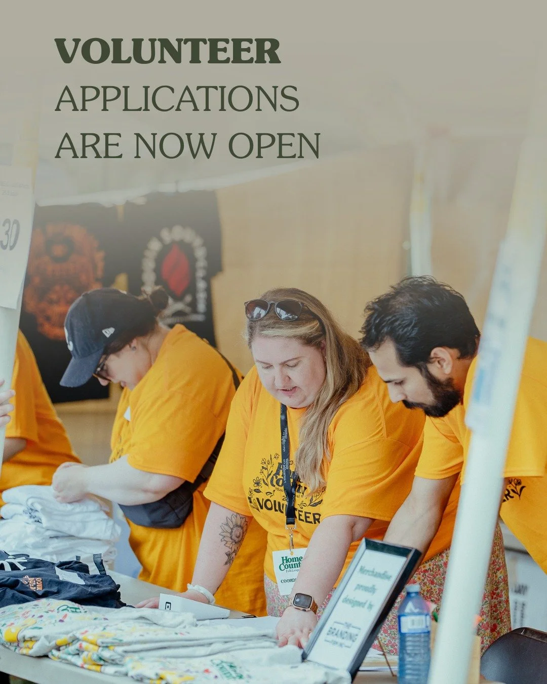 Volunteer applications are now open 📣

It&rsquo;s you, the volunteers, who make Home County what it is 💛

If you&rsquo;ve ever thought about getting involved, this is a great time to jump in.

Find applications in the 🔗 in the bio! 

#HomeCounty50