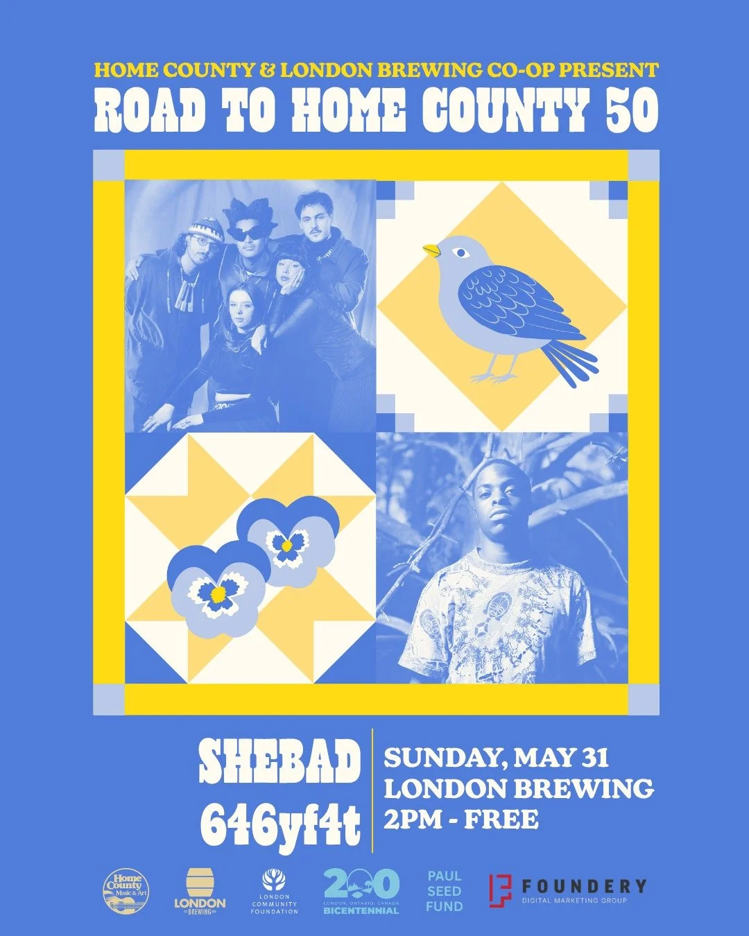Still on the road&hellip; 🎶 And this one, you won't want to miss.

The Road to Home County 50 makes its next stop with @shebadmusic and @646yf4t at London Brewing Co-op - featuring rich melodies, distinct vocals, and a genre-bending set that keeps t