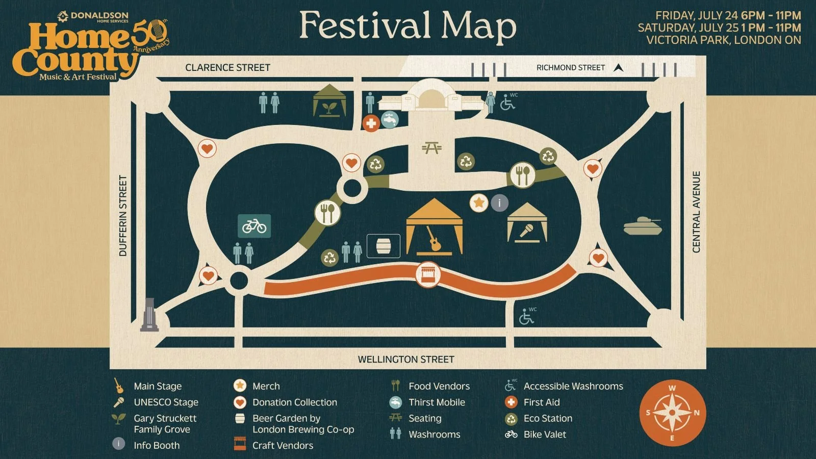 Home County 2026 Festival Map