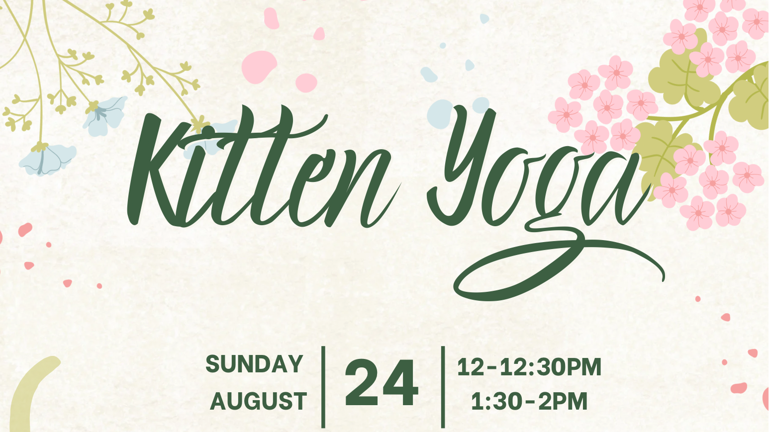 Cat Yoga and Adoption Event