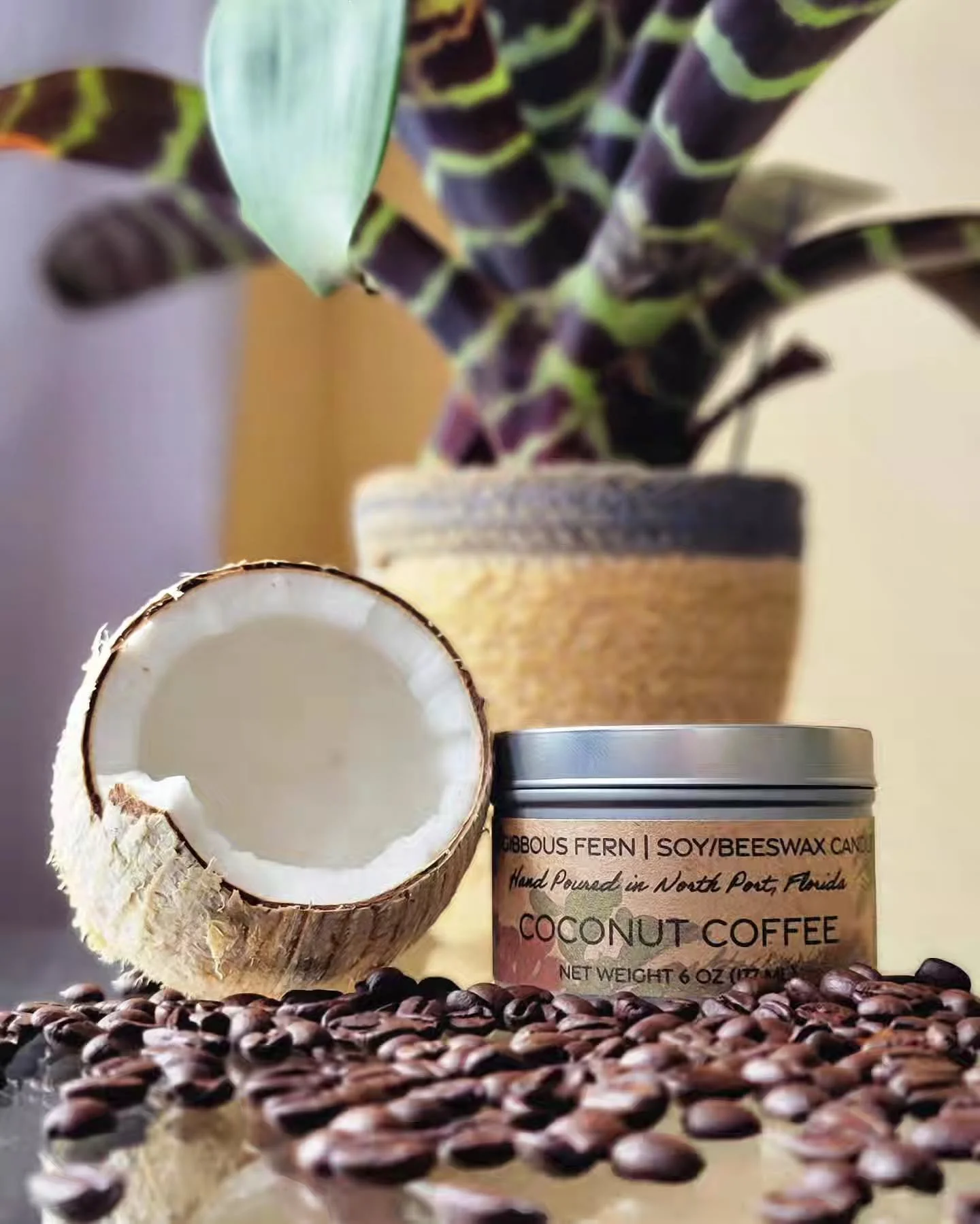 Keep it tropical and level up your coffee with sweet and creamy coconut! 🥥 This scent has been making quite a buzz - no pun intended. 😏

#thegibbousfern #handcrafted #candles #carscents #cardiffusers #roomspray #linenspray #bocagrande #sarasota #ve