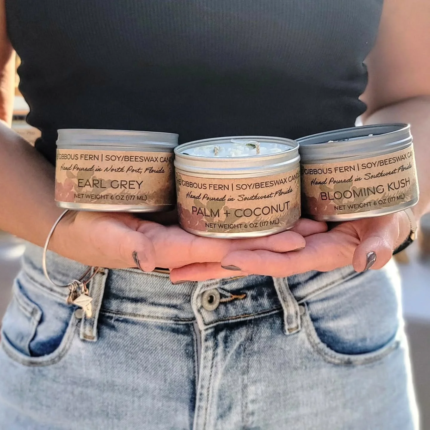 Three new scents for the season.

Earl Grey for a proper spring #teatime.
Palm + Coconut for Florida. #duh
Blooming Kush for the #420 crowd.

#thegibbousfern #handcrafted #candles #carscents #cardiffusers #roomspray #linenspray #bocagrande #sarasota 