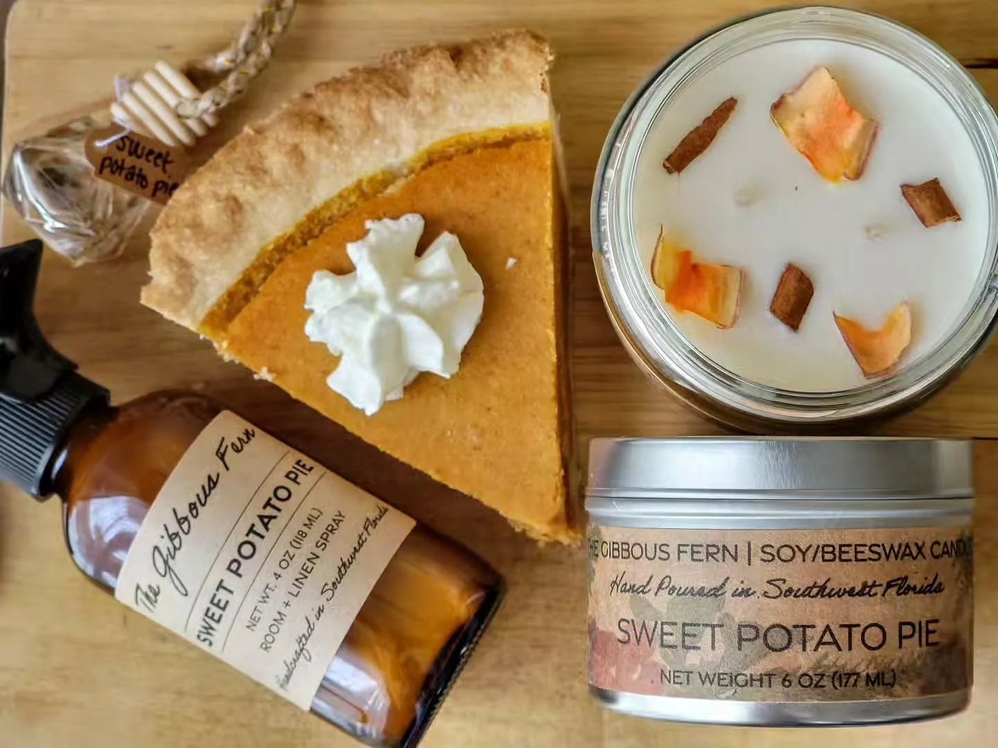 Who else prefers sweet potato pie over pumpkin?! 🙋&zwj;♀️
This delicious scent will definitely get you into that baking mood. ...or you can just sit there and pretend while it takes over your air space. It's up to you. 🥧

www.thegibbousfern.com/pro