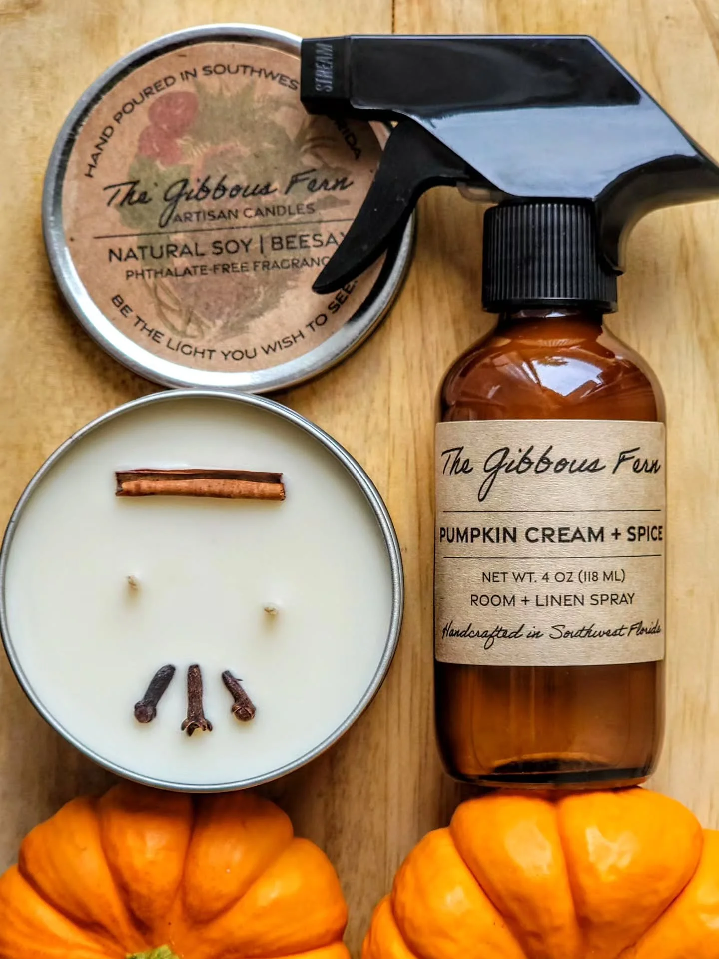 It's that time again!!!
The second I heard that a big chain coffee shop brought out their Pumpkin Spice syrup over a week ago, I knew was behind. But without further ado, let's welcome back PUMPKIN CREAM &amp; SPICE! 🔊 

www.thegibbousfern.com/produ
