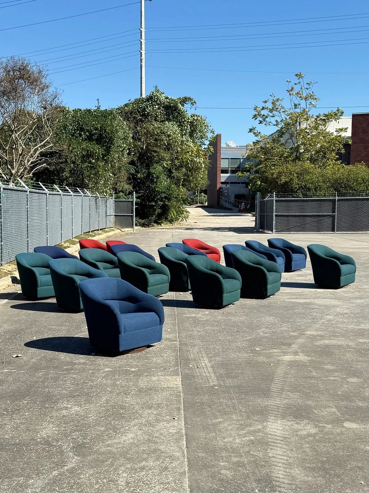 AVAILABLE ~ Vintage swivel lounges designed by Ward Bennett for Brickel Associates, circa 1970s
We are offering 18 of these lounges to be reupholstered in your choice of fabric. Purchase a pair for your home or all 18 for a large scale project, such