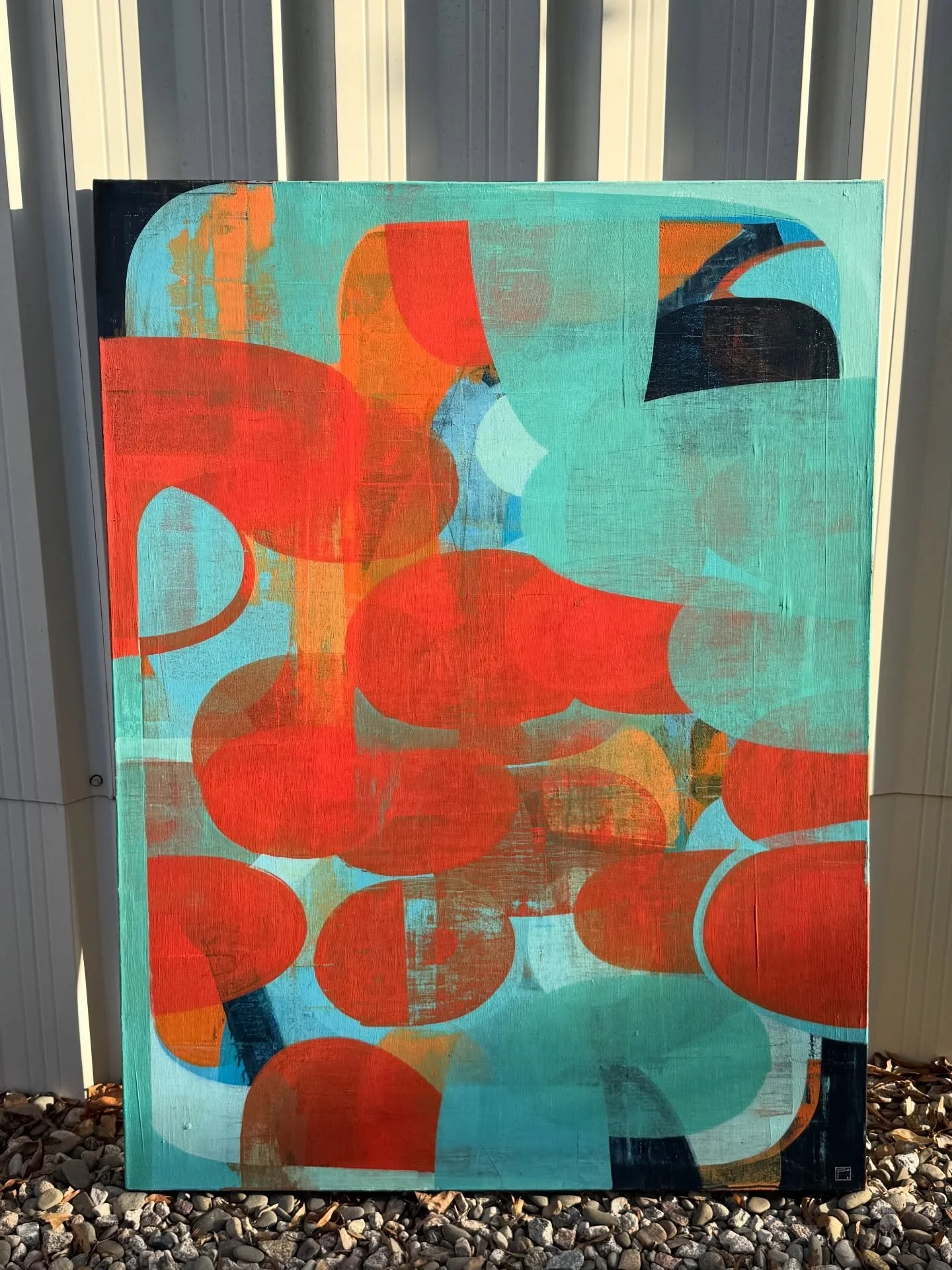 Thought Patterns IX by artist @petesackart 
Acrylic on canvas 
2023 

Artist Statement 

&ldquo;Thought Patterns&rdquo; was created with the premise that we begin everyday as a new person. Each day we are reacting to fresh thoughts, actions, and envi