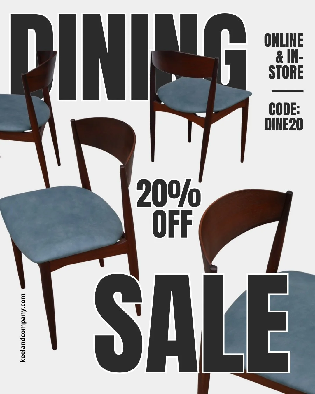 Marking several sets of dining chairs on sale this week 🪑
&bull;20% off select items online and in-store this weekend. 
&bull;Use discount code: DINE20 at checkout if shopping online. &bull;Feel free to reach out for an appointment if you&rsquo;d li