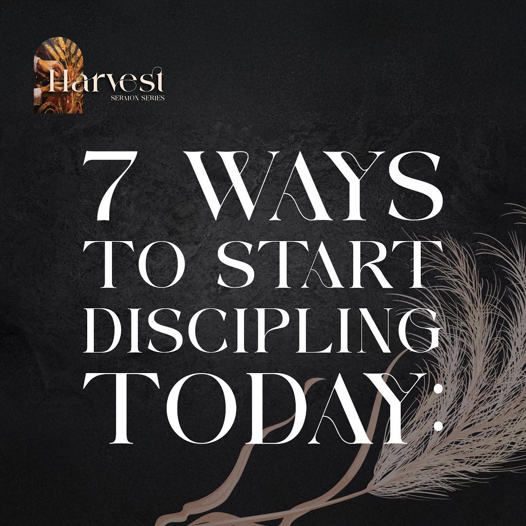 7 TIPS to help you as you disciple today! 

Visit our youtube channel to revisit or catch up on Pastor Raquel&rsquo;s message about discipling others. 

Who are you taking time to disciple today?