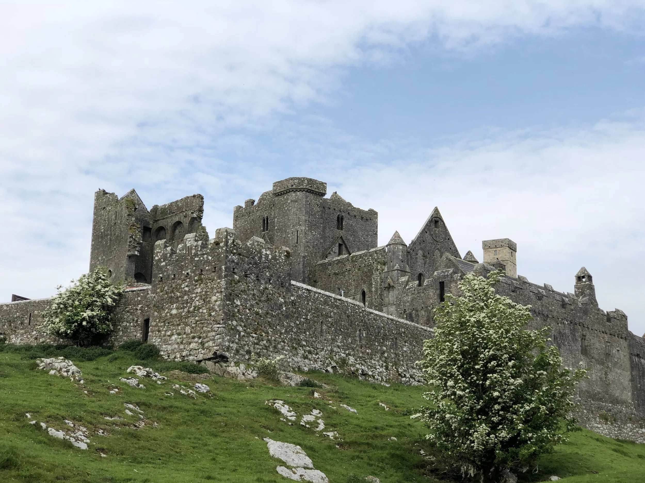 Rock of Cashel ruins on a hillside