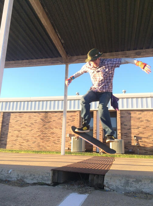 Nate Ollie over the drainage grate, circa 2015