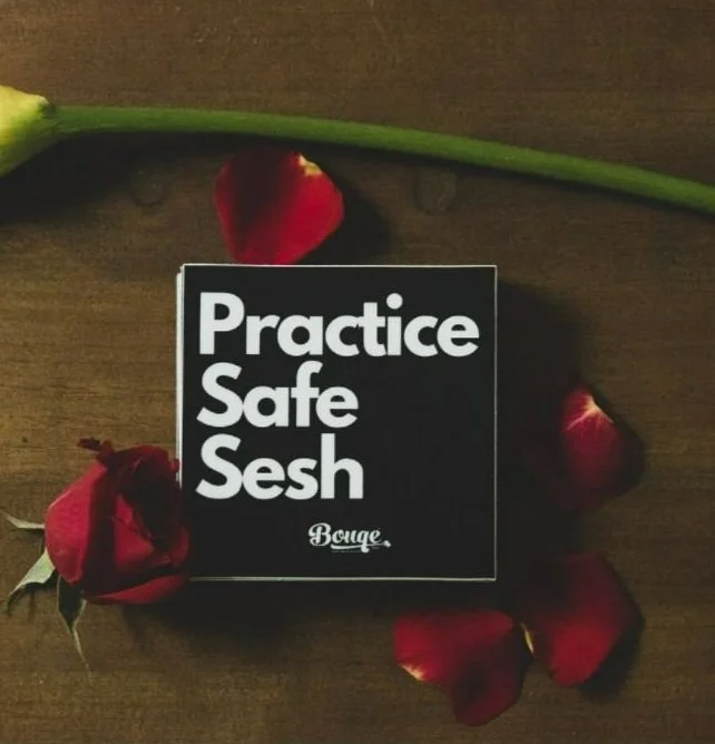 Bouqé Practice Safe Sesh Stickers - $2.00 - "ELEGANJA" for 10% off