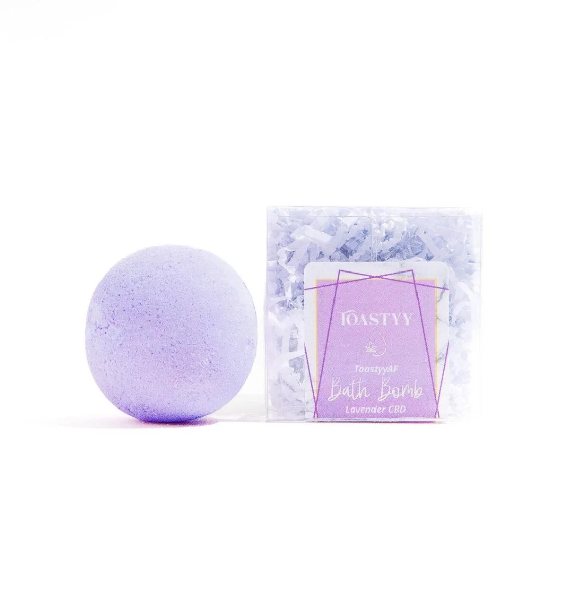 Toastyy Lavender CBD Bath Bomb - $15.99 - "ELEGANJA" for 20% off