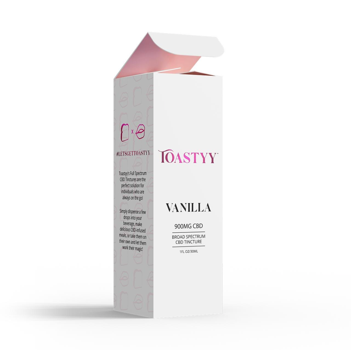 Toastyy Broad Spectrum CBD Vanilla Tincture 900mg - $59.99 - "ELEGANJA" for 20% off