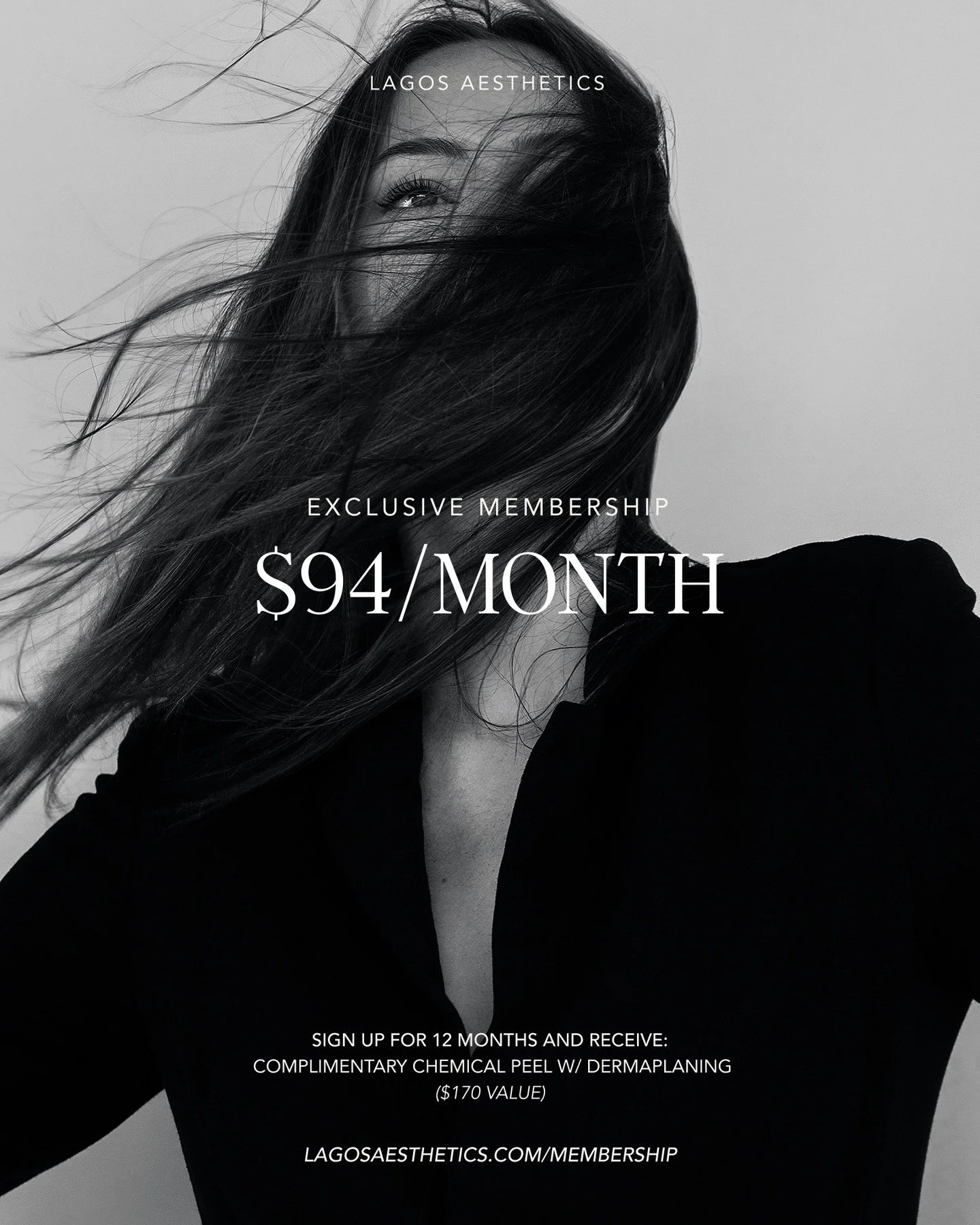 The best results come from staying consistent.
Start your membership with a complimentary peel and dermaplaning &mdash; and build from there.

Learn more at lagosaesthetics.com/membership