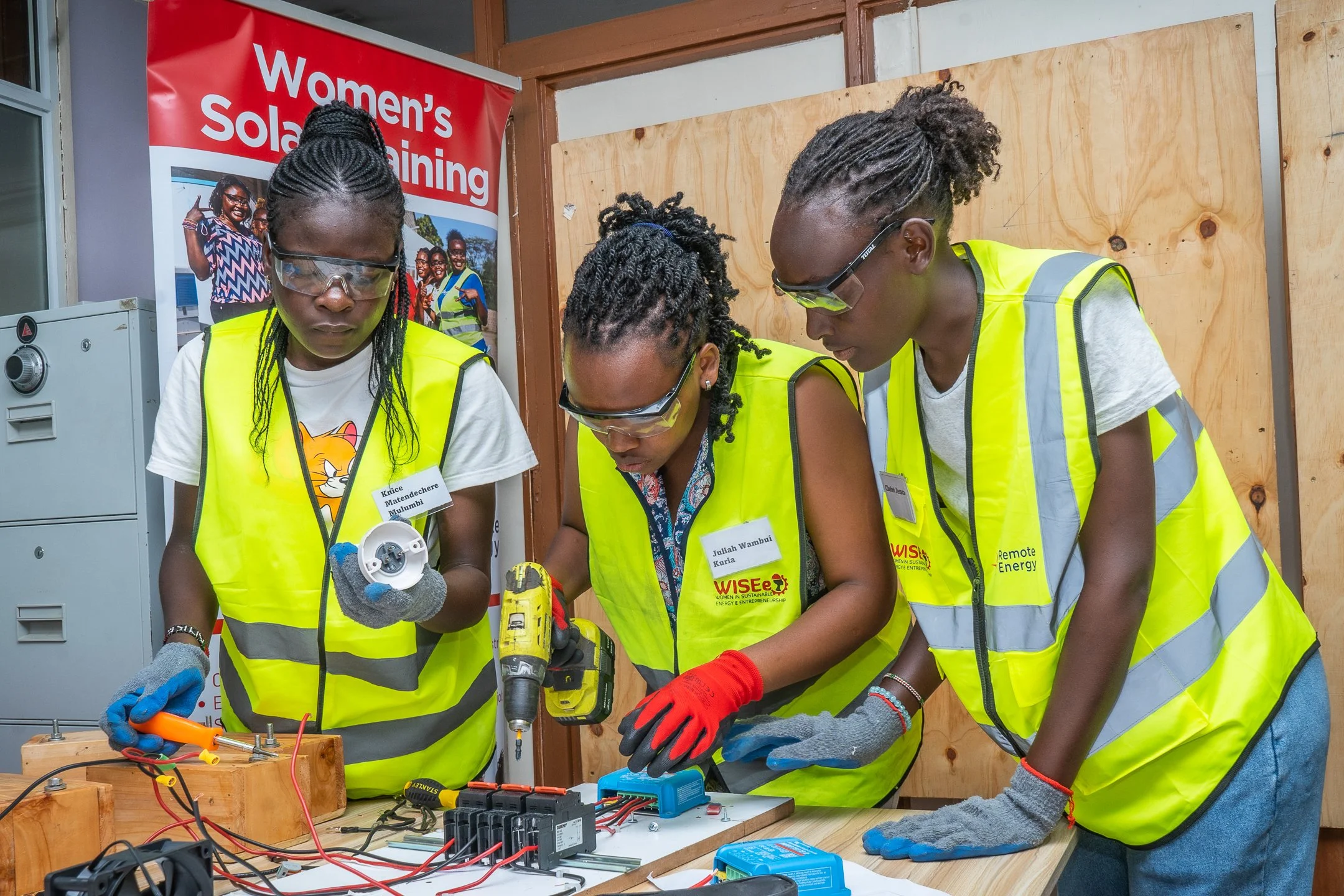 WISEe Trainees with Drill (1).JPG