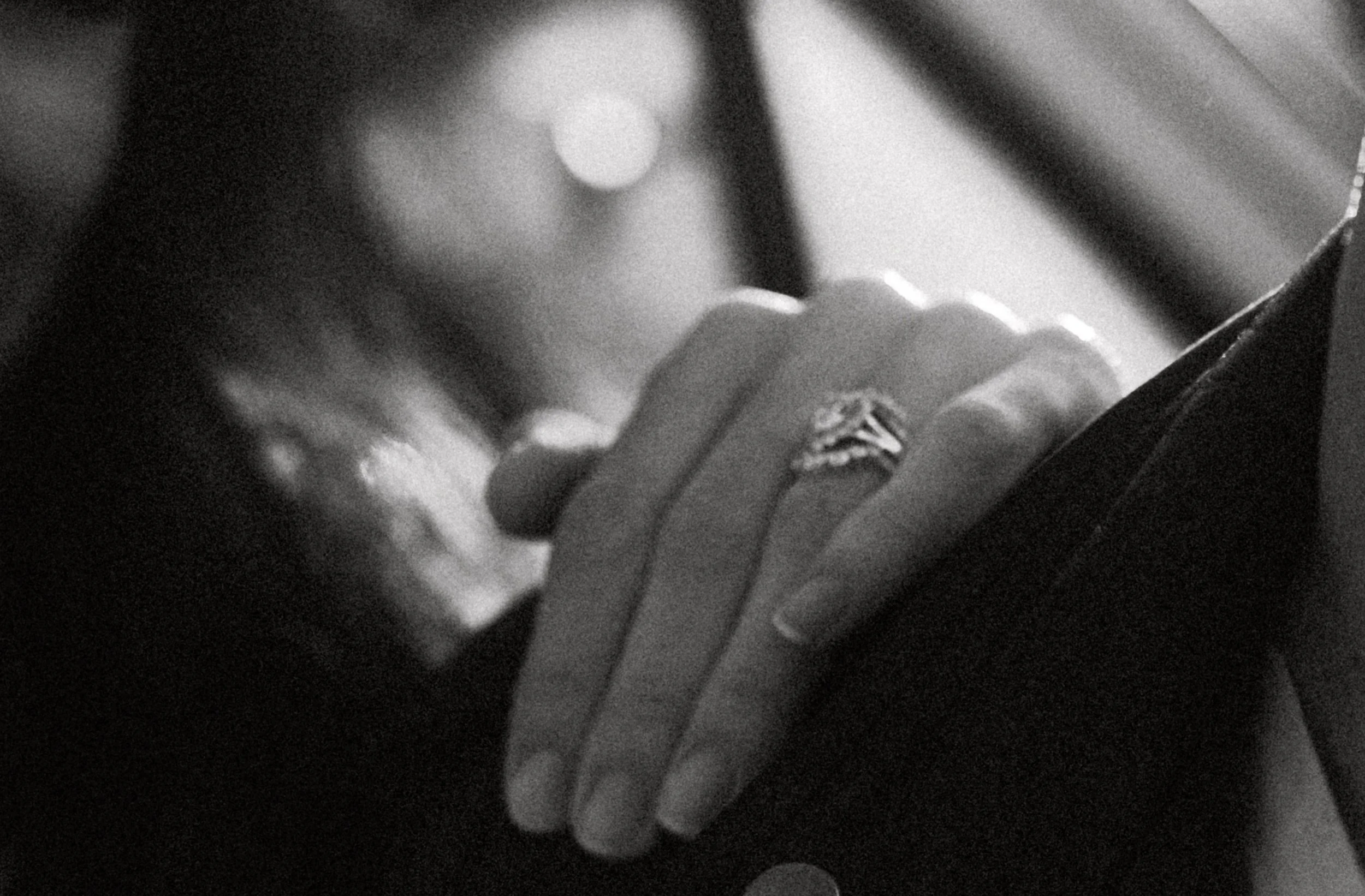 Southern California elopement photographer captures detail shot of brides ring. wedding took place in Joshua tree national park