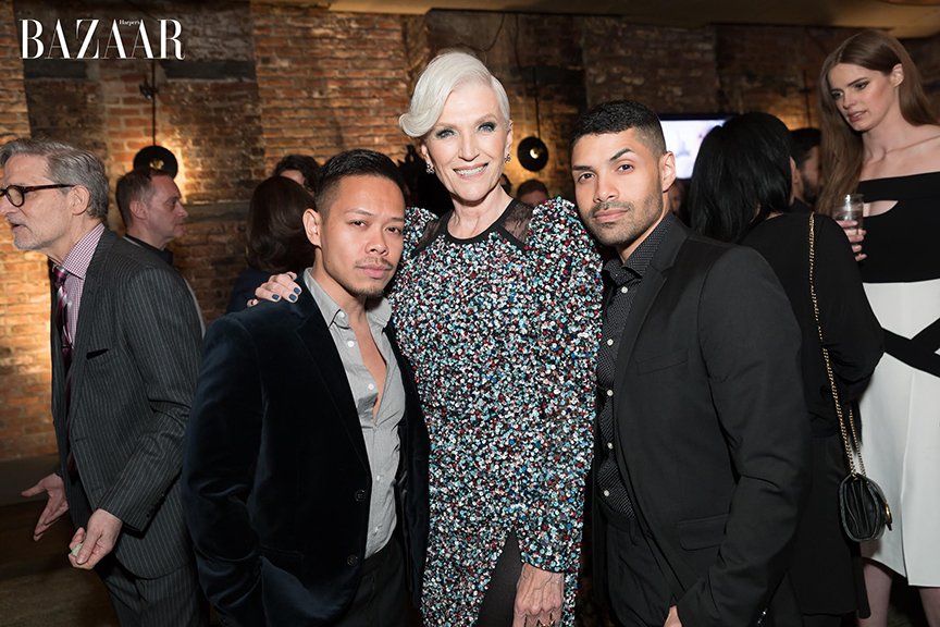 Maye Musk invites Quintin And Ron to celebrate her 70th birthday at The Beekman Hotel hosted by Harper’s Bazaar USA and Cover Girl.