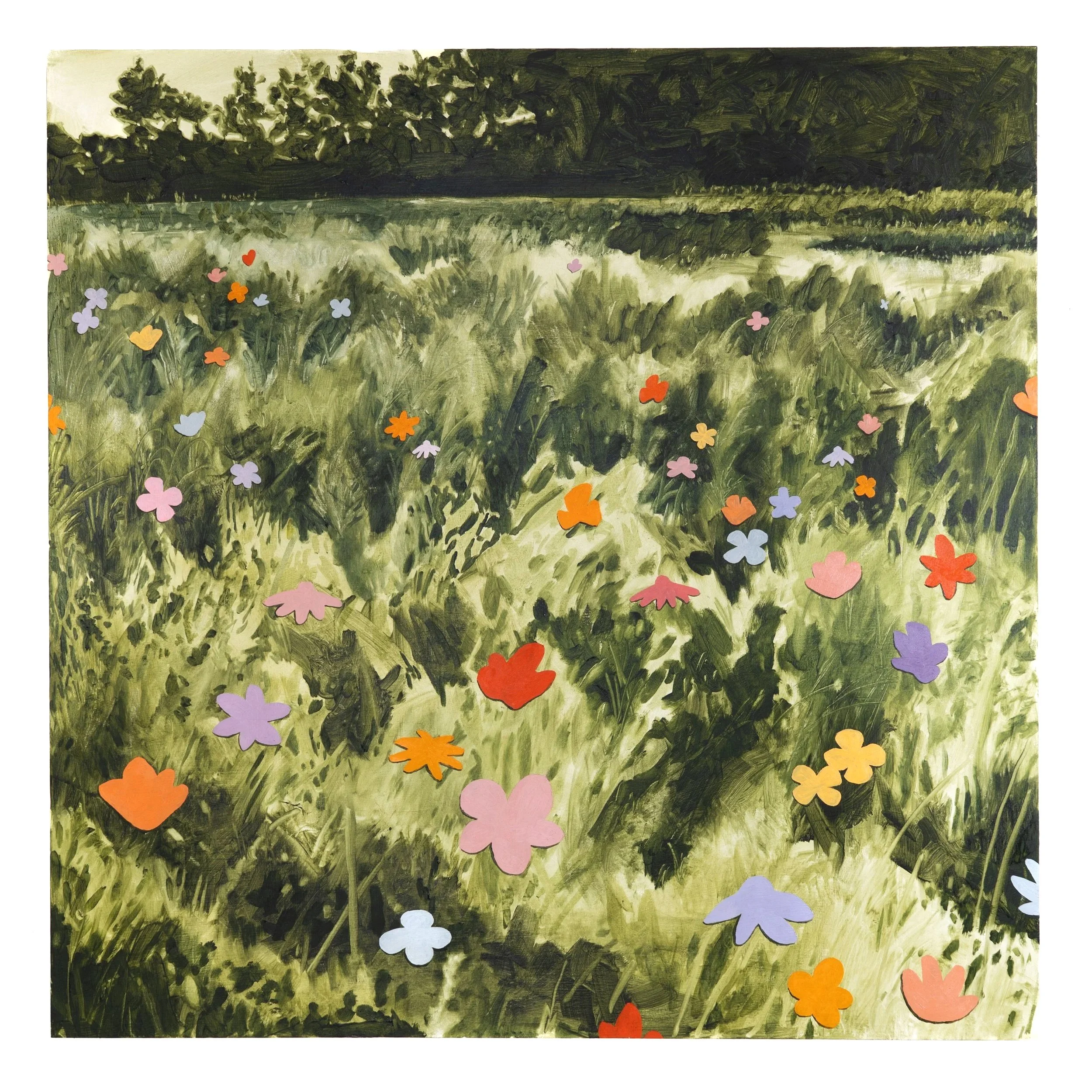 I Apprehend Each Flower, 2026. Oil on panel