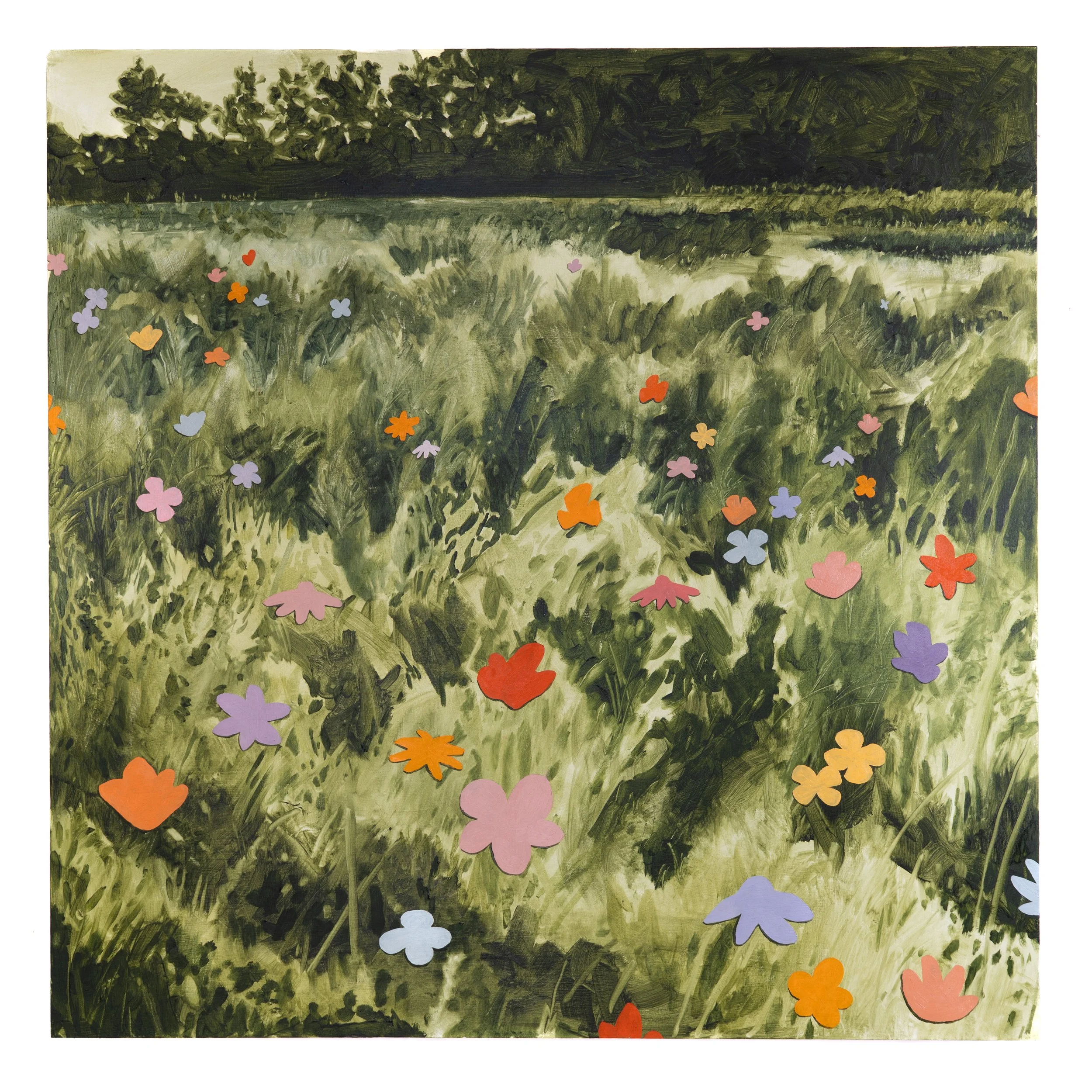 I Apprehend Each Flower, 2026. Oil on panel