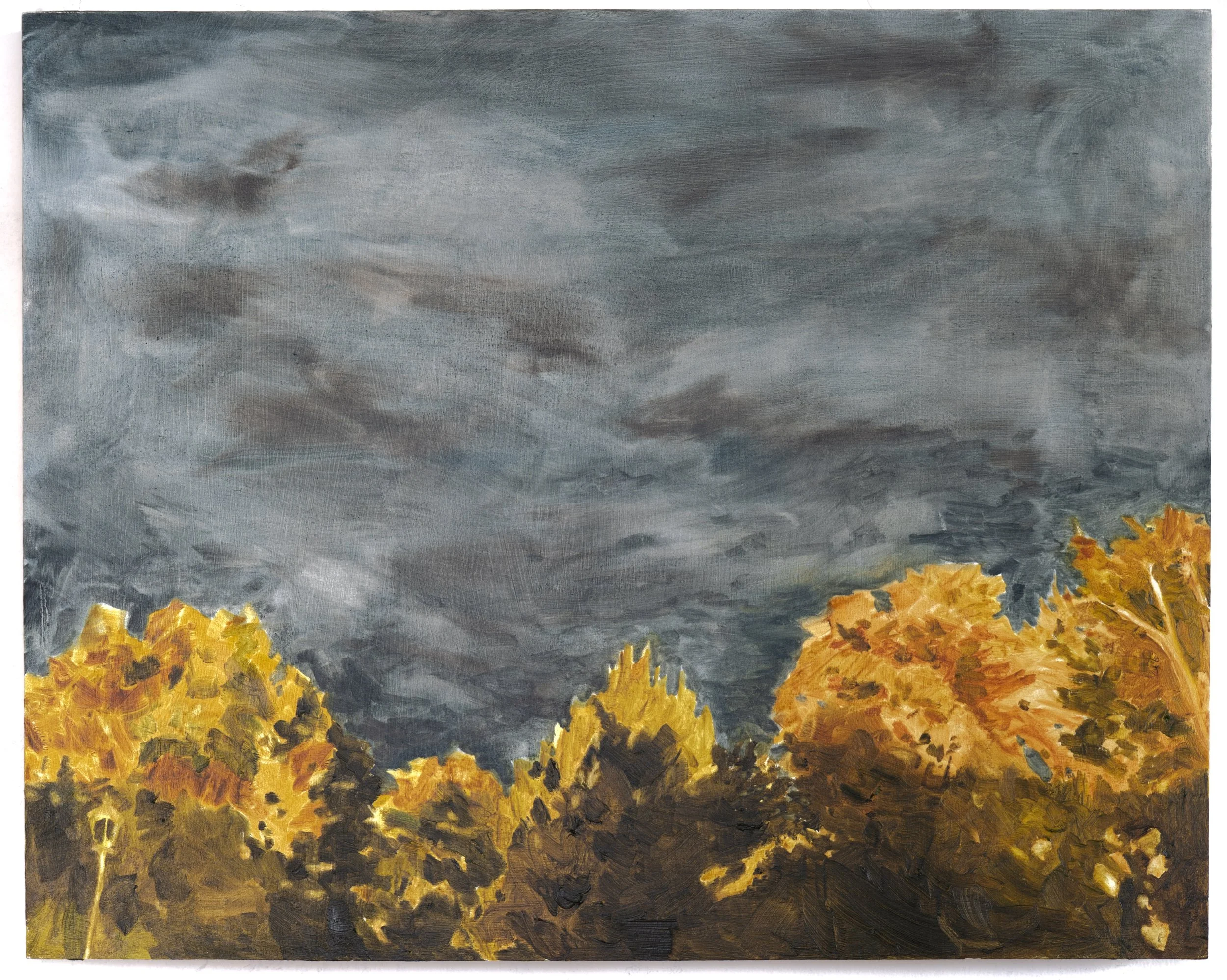 If, Again, The Flood, 2025. Oil on panel