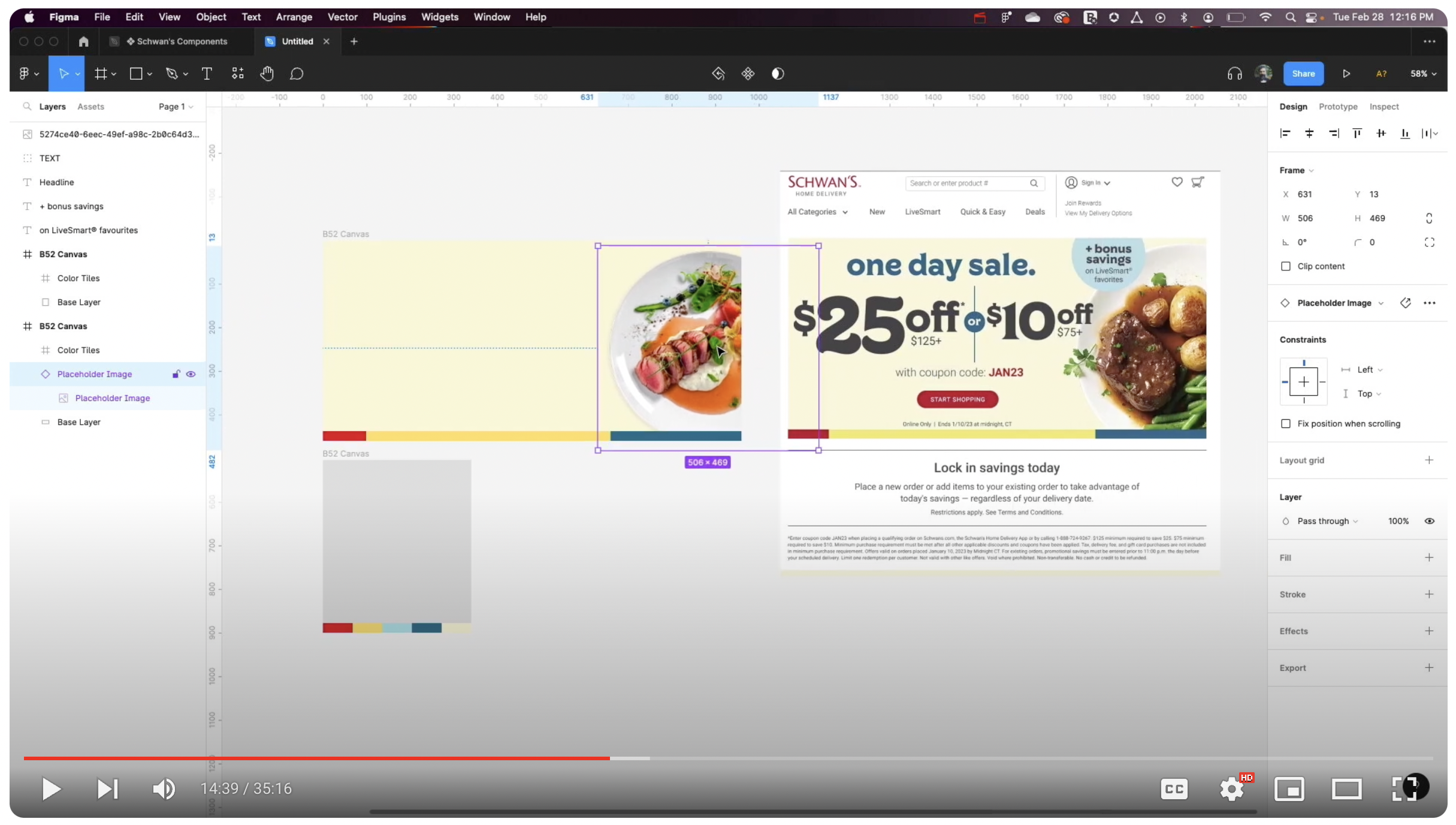 Screenshot of the Figma desktop showing the creation of a component