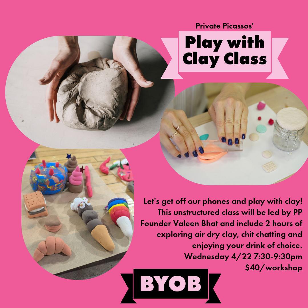 Play with Clay BYOB Class for Grown Ups
