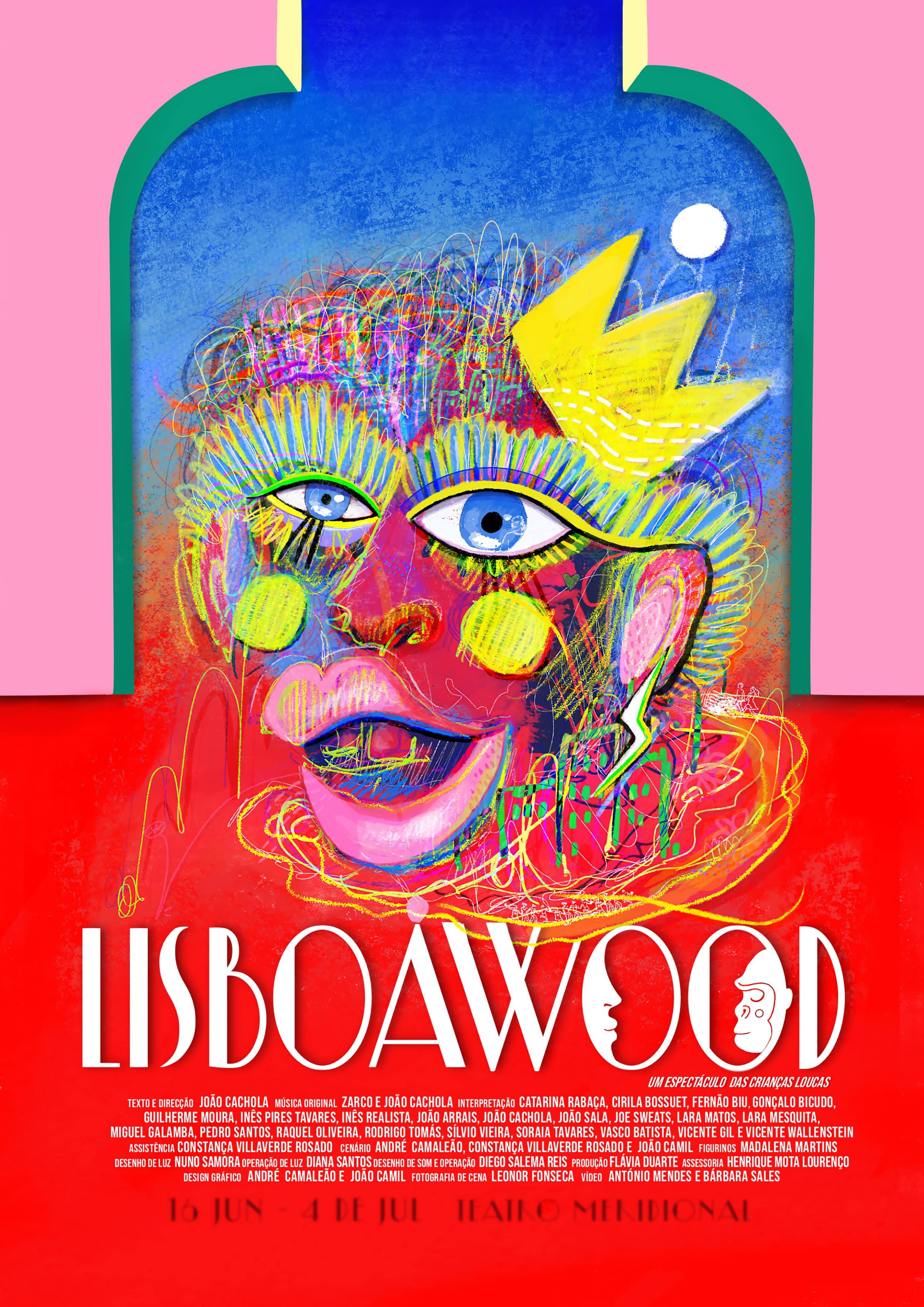 Estudos para o cartaz de Lisboawood (com a colaboração de André Camaleão)