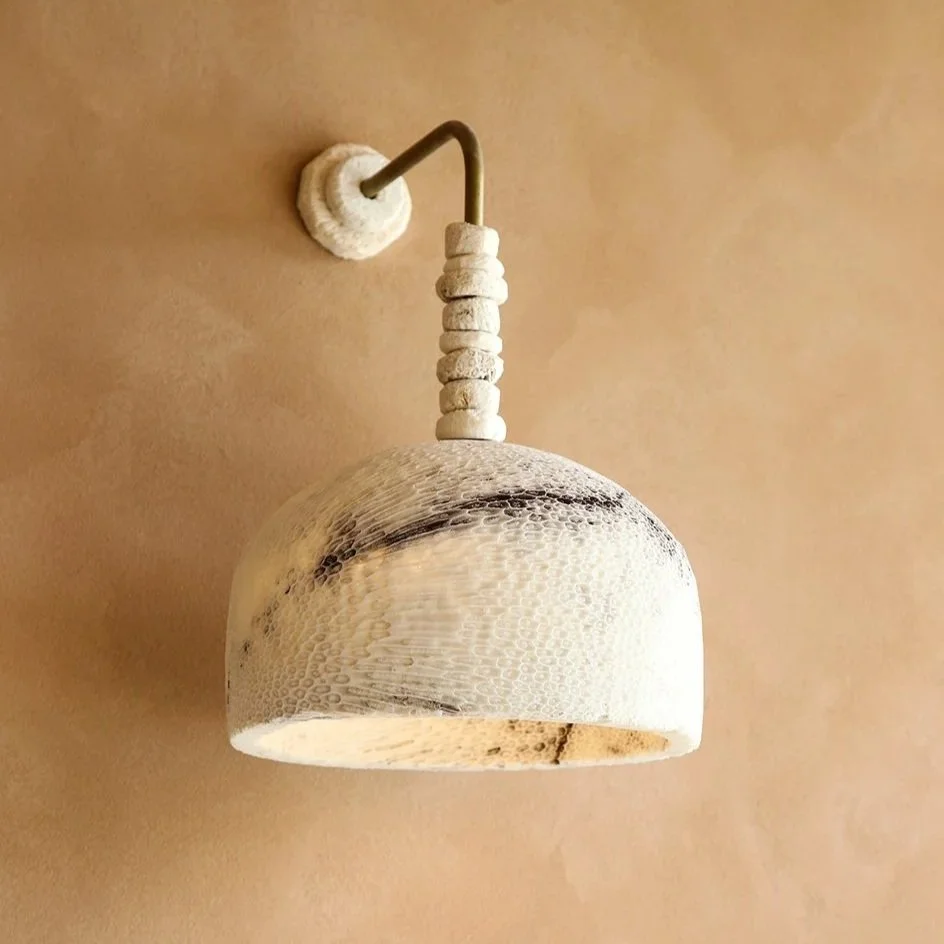 Fossil Coral ARC DOME Wall Light