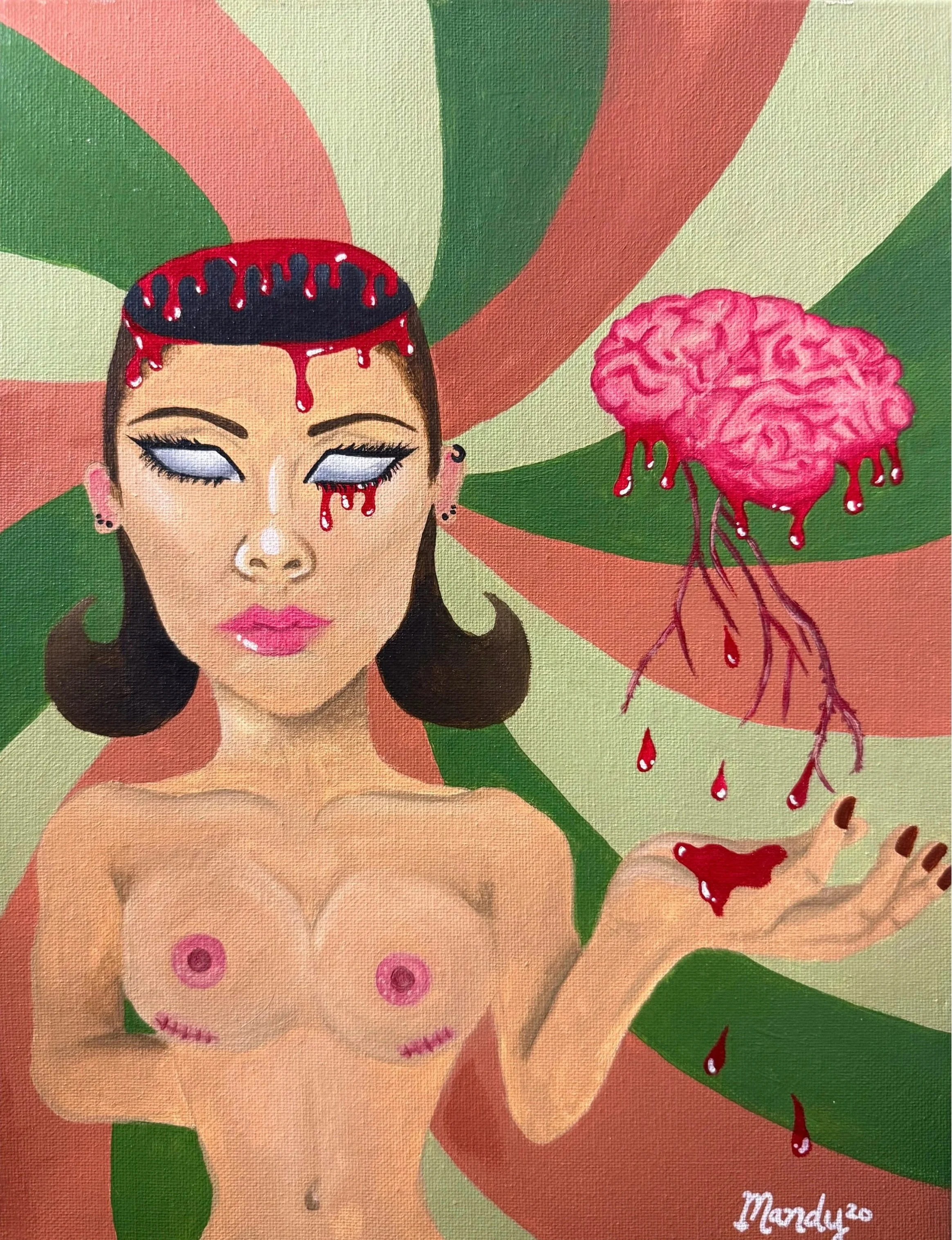 Now I Can Sleep / Acrylic on canvas 11x14