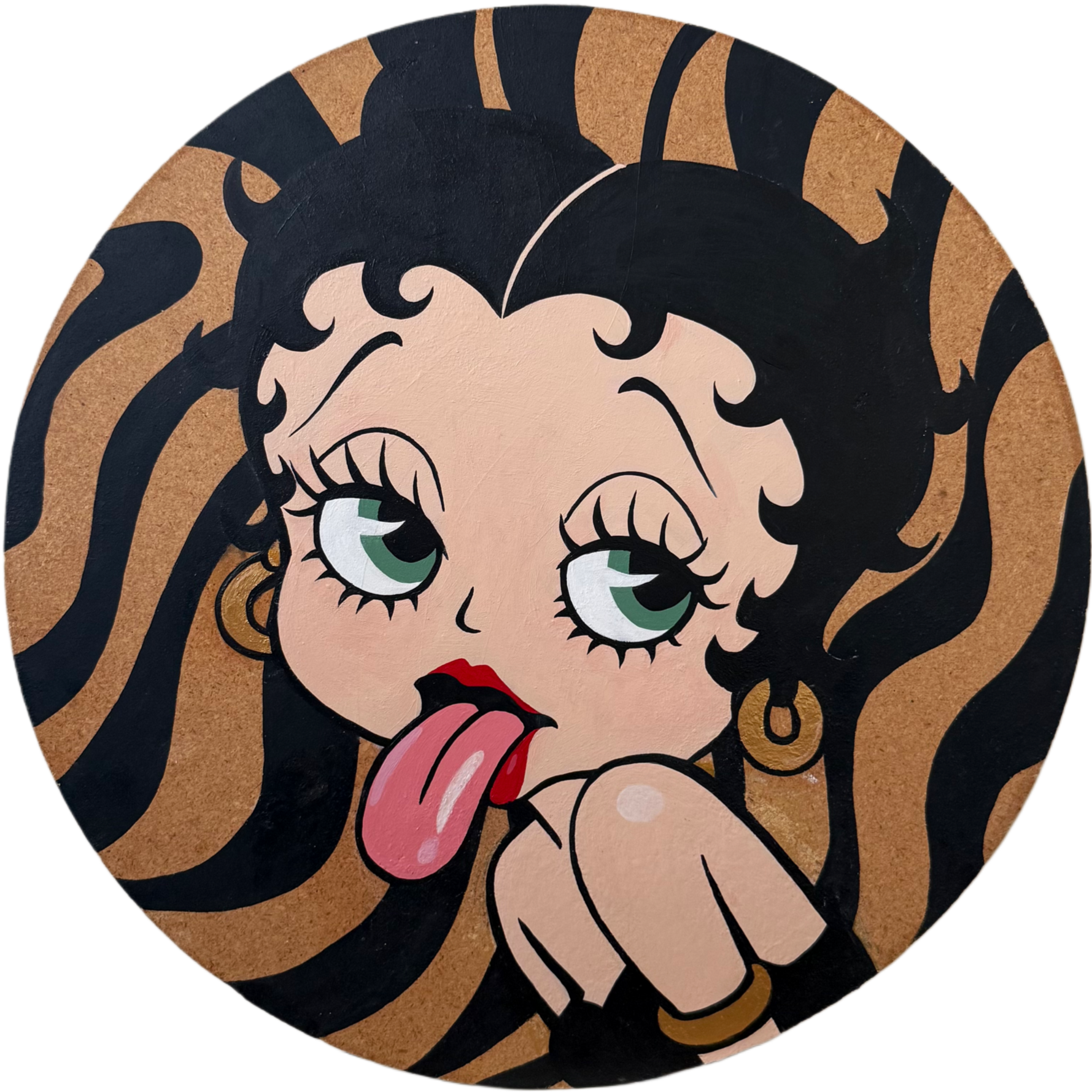 Acrylic on MDF particle board 19.5"