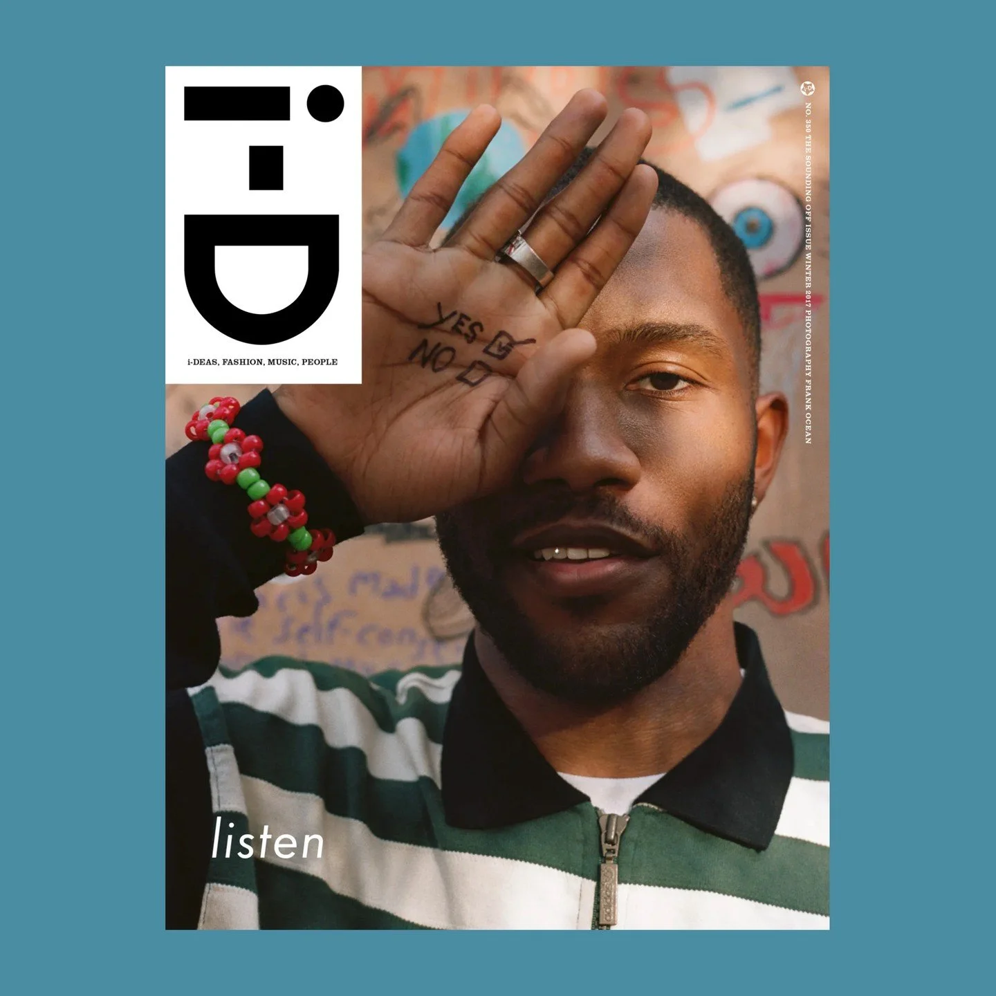 That one time when Frank's team asked you to work on and prep Frank's film snaps for an I-D feature back in 2016.

Blonde is still unbeaten.